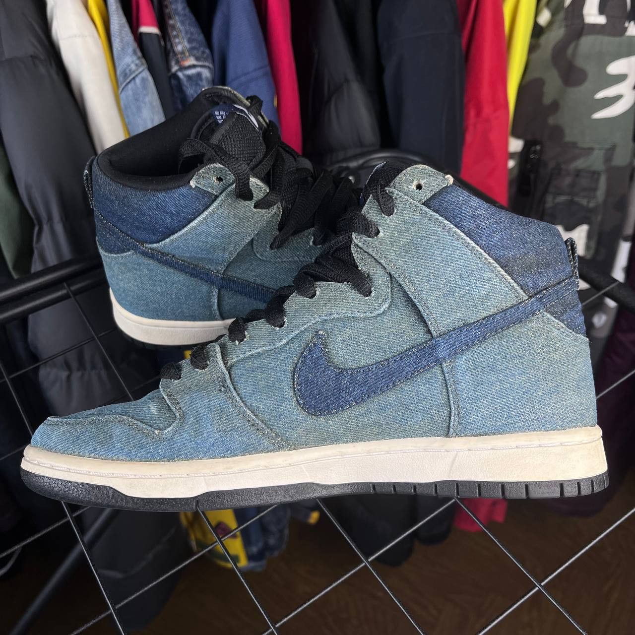 Nike Nike SB Dunk High-Pro Premium Denim Sneakers Size US 7 / EU 40 - 9 Thumbnail