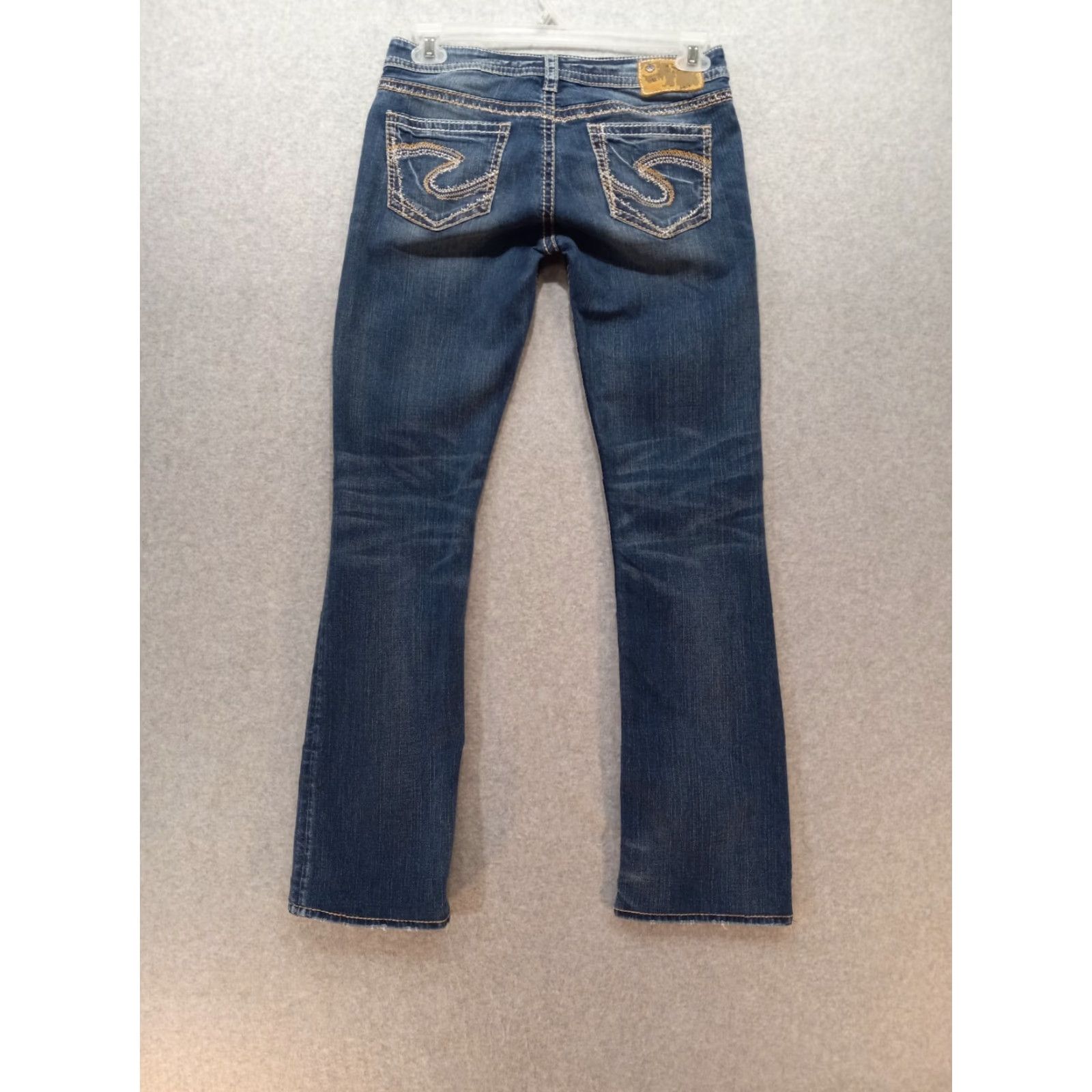Vintage Silver Jeans Jeans Adult Women 28/33 Aiko Mid Slim Boot Blue Denim Contrast C800508 Size 28" / US 6 / IT 42 - 2 Thumbnail