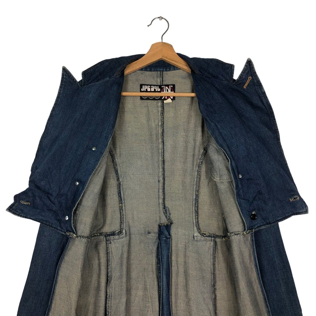 Jean Paul Gaultier 🔥VINTAGE JEAN PAUL GAULTIER LONG DENIM JACKET Size S / US 4 / IT 40 - 15 Thumbnail