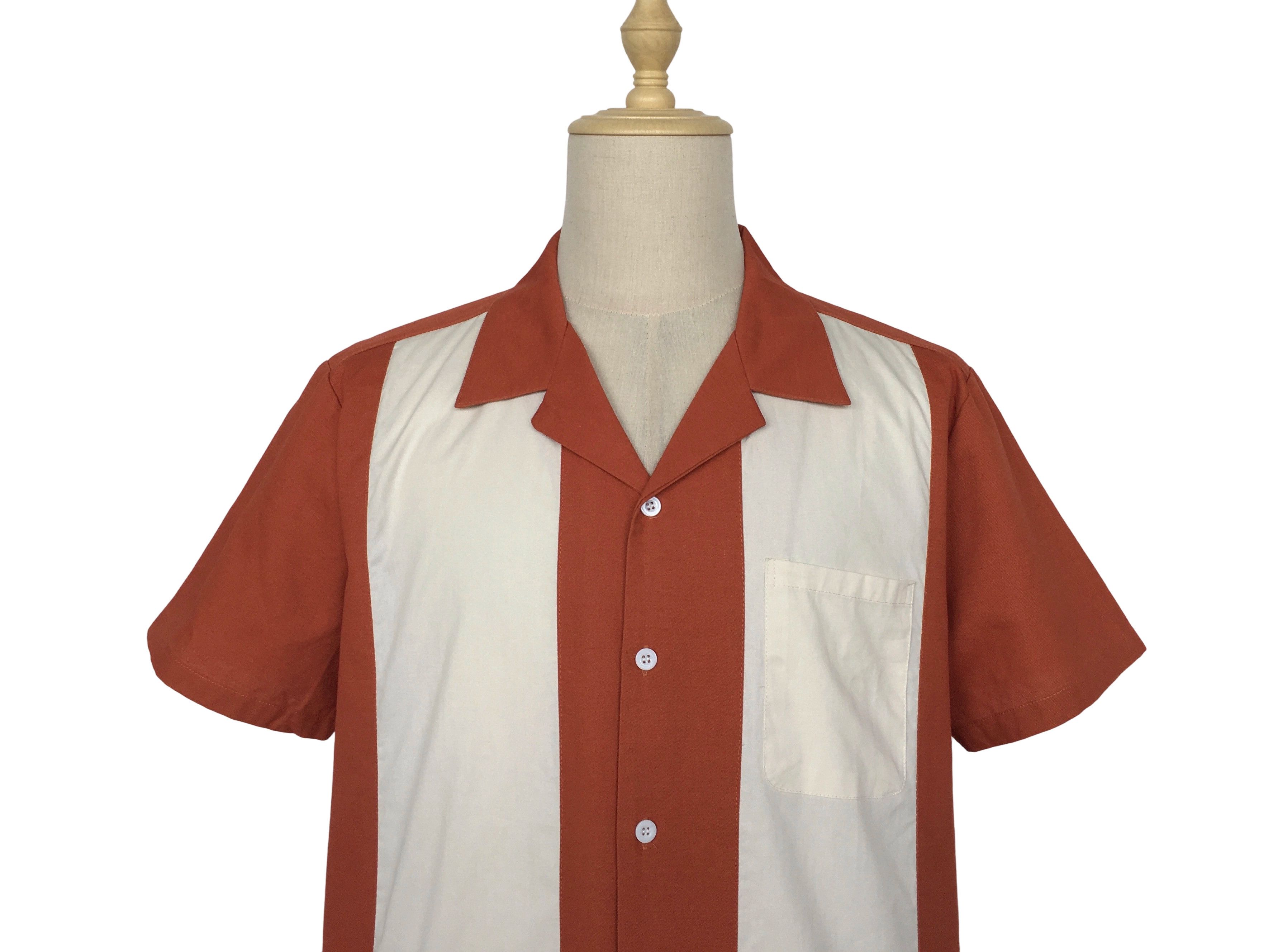 Other Vintage Style Western Shirts Bowling Shirts-sienna Size US XL / EU 56 / 4 - 4 Thumbnail