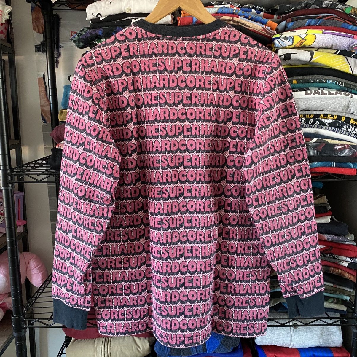 Supreme Supreme Super Hardcore Jacquard T-Shirt Longsleeve Pink 2017 Size US M / EU 48-50 / 2 - 4 Thumbnail