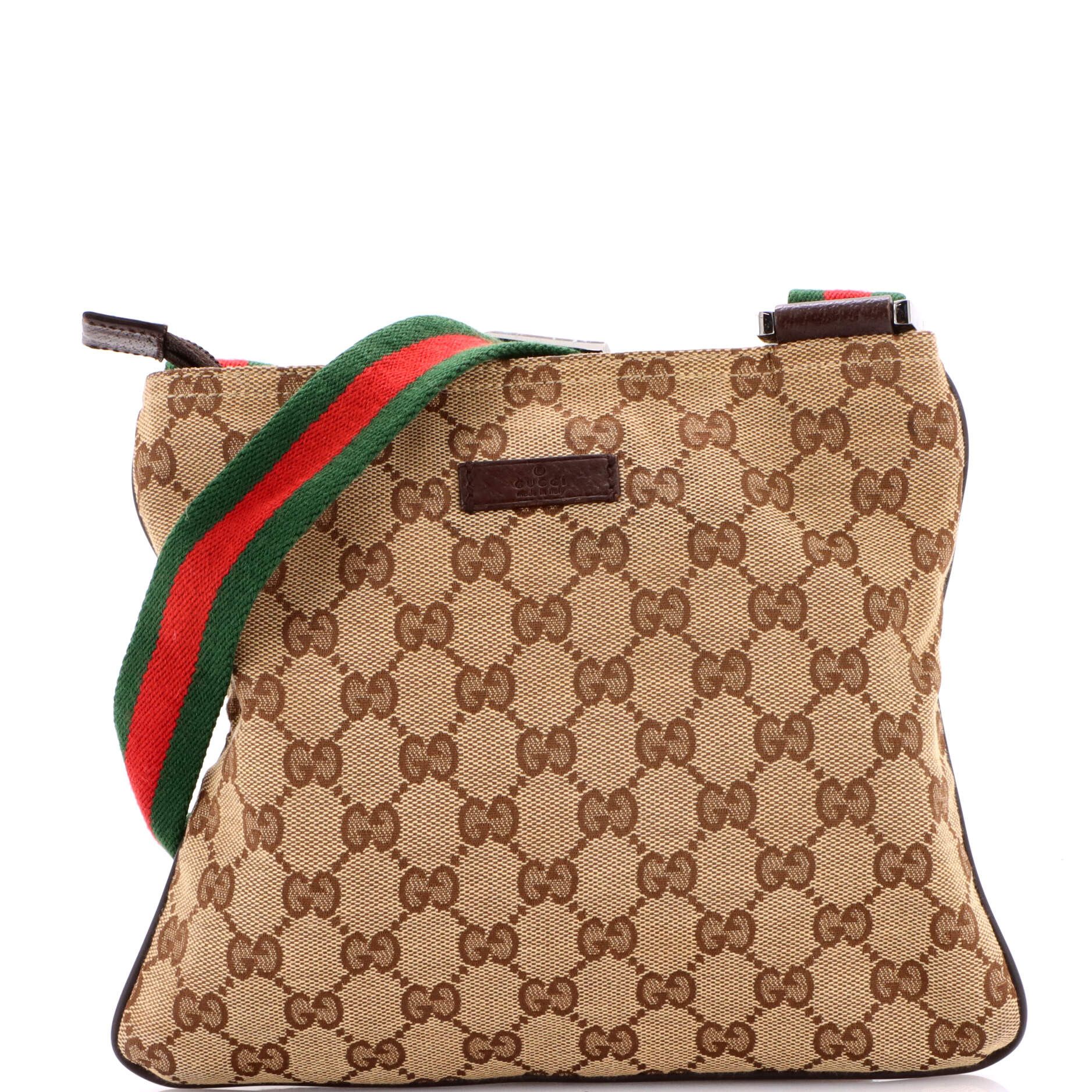 Gucci Web Strap Zip Messenger Bag Size ONE SIZE - 1 Thumbnail