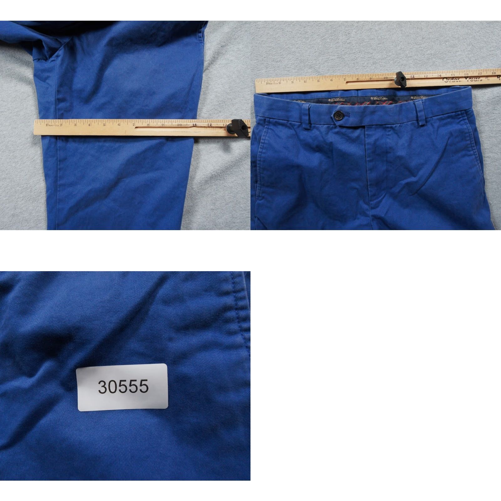 Brooks Brothers VINTAGE: No is not vintage, so skip. Brooks Brothers Pants Mens 32x28 Blue Chino Trousers Flat Front Preppy Adult Size US 32 / EU 48 - 9 Thumbnail
