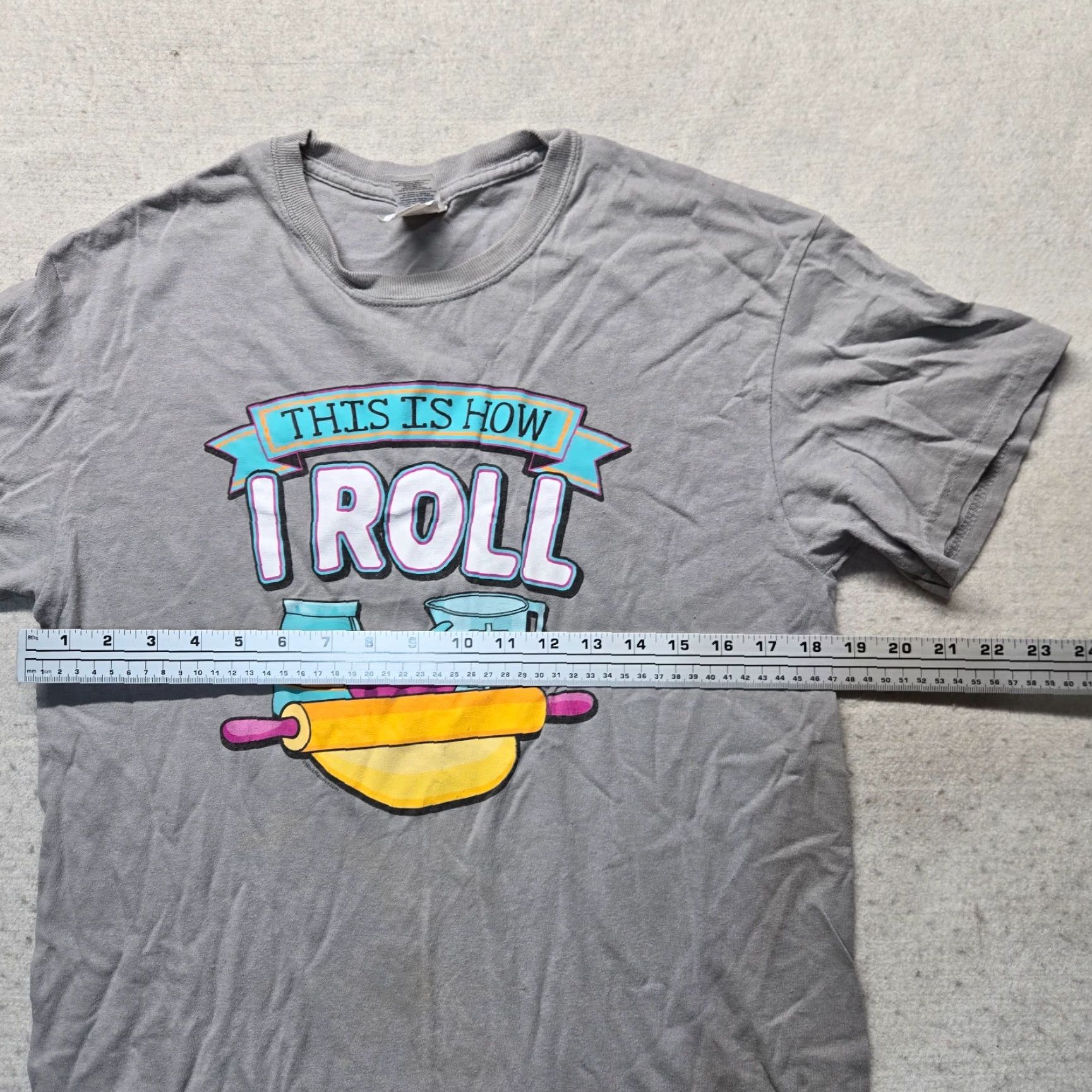 Vintage This Is How I Roll T-Shirt Mens M Gray Cotton Short Sleeve Crew Neck 2020-2029 Shirt Print Beast Size US M / EU 48-50 / 2 - 5 Thumbnail