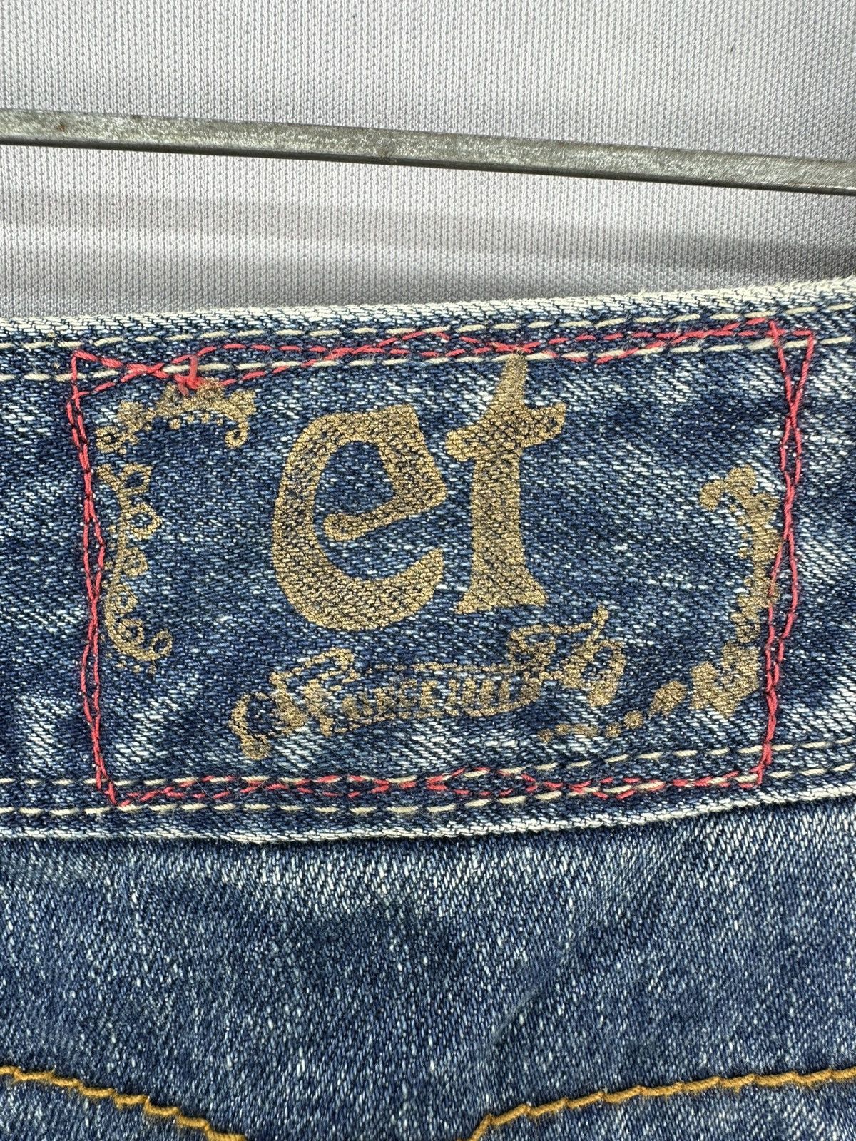 If Six Was Nine Vintage Flare Bell Bottom Women Denim Pants by et Boite Size 27" / US 4 / IT 40 - 17 Thumbnail