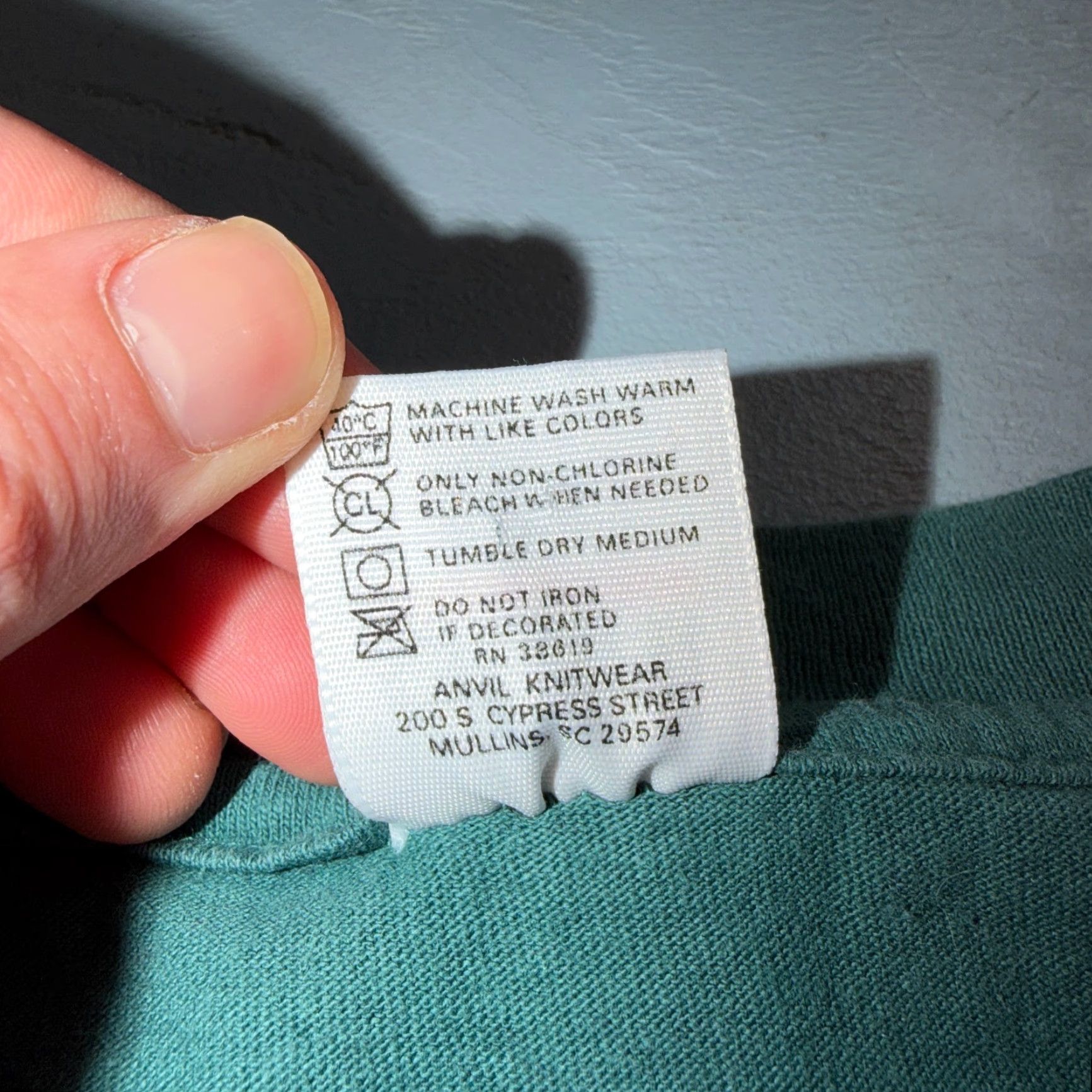 Anvil Oregon Anvil T Shirt Green Cotton 90s VTG Single Stitch Short Sleeve Crew Neck USA Trees Mountain Men L Green Embroidery Vintage Size US L / EU 52-54 / 3 - 4 Thumbnail