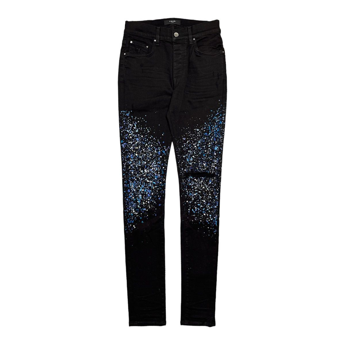 image of Amiri Crystal Painter Jeans Black, Men's (Size 30)