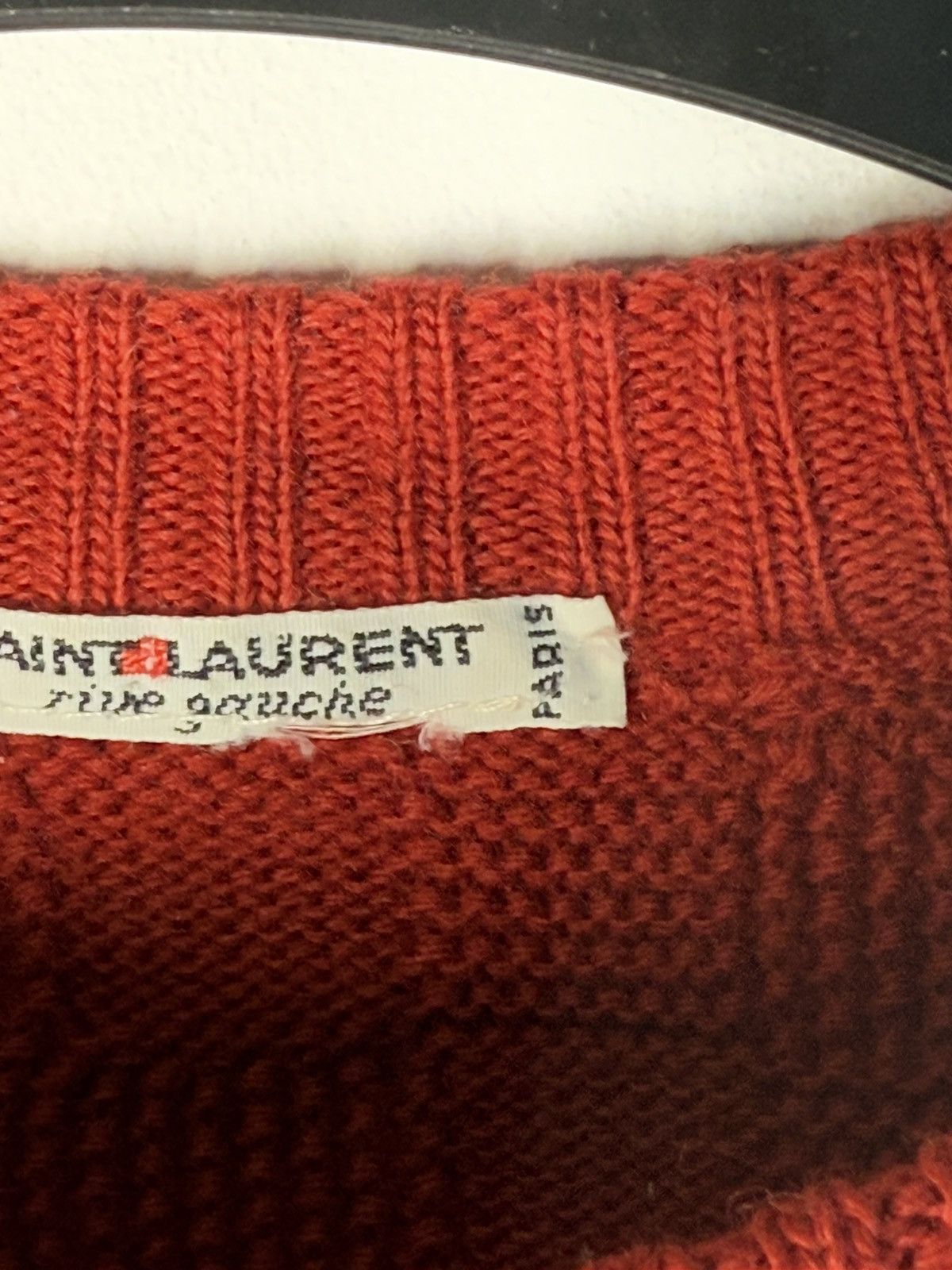 Saint Laurent Paris 1970’s YSL Sweater Knit Red Saint Laurent Paris Size US S / EU 44-46 / 1 - 5 Thumbnail
