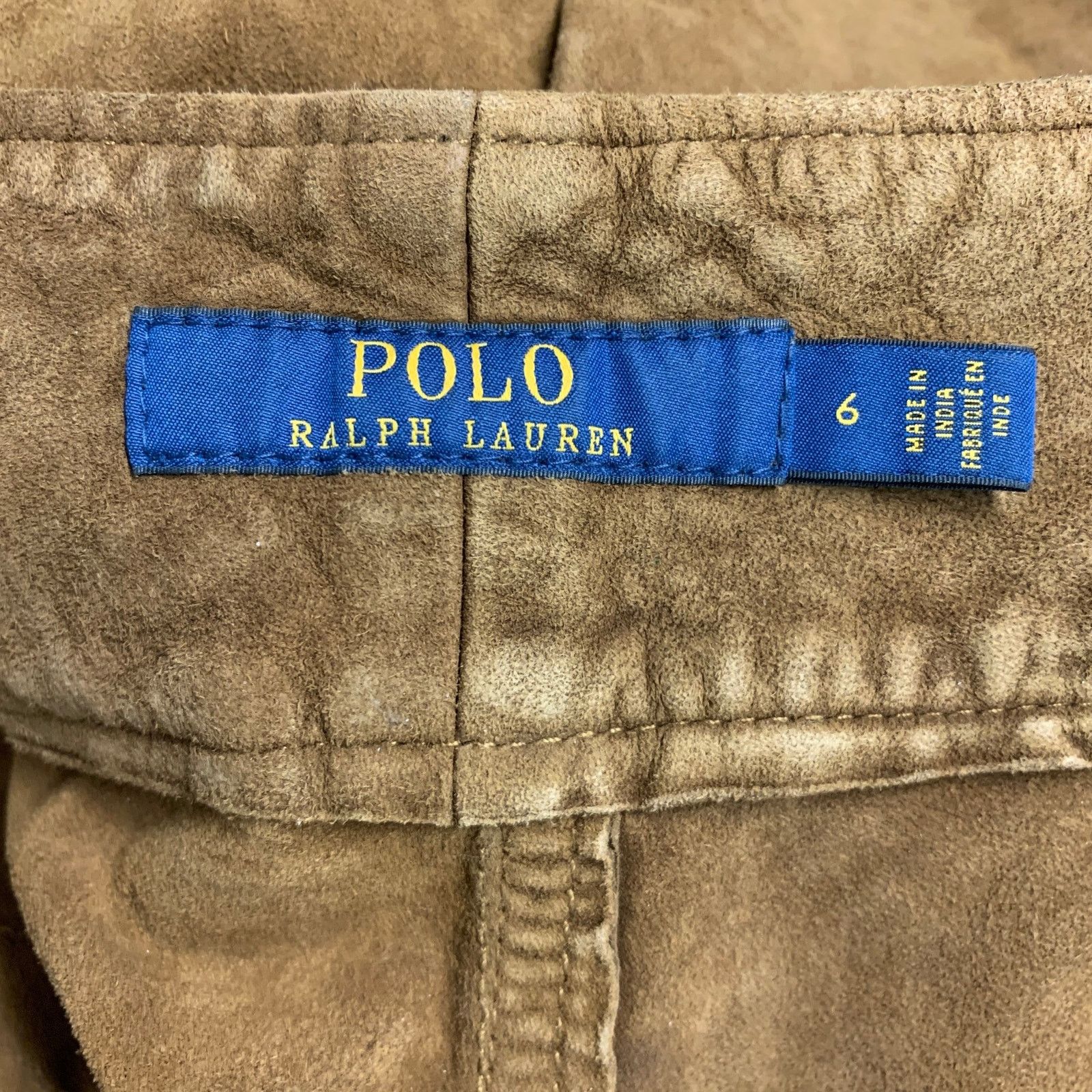 Polo Ralph Lauren POLO by RALPH LAUREN Size 6 Brown Suede Cargo Shorts Size 28" / US 6 / IT 42 - 4 Thumbnail