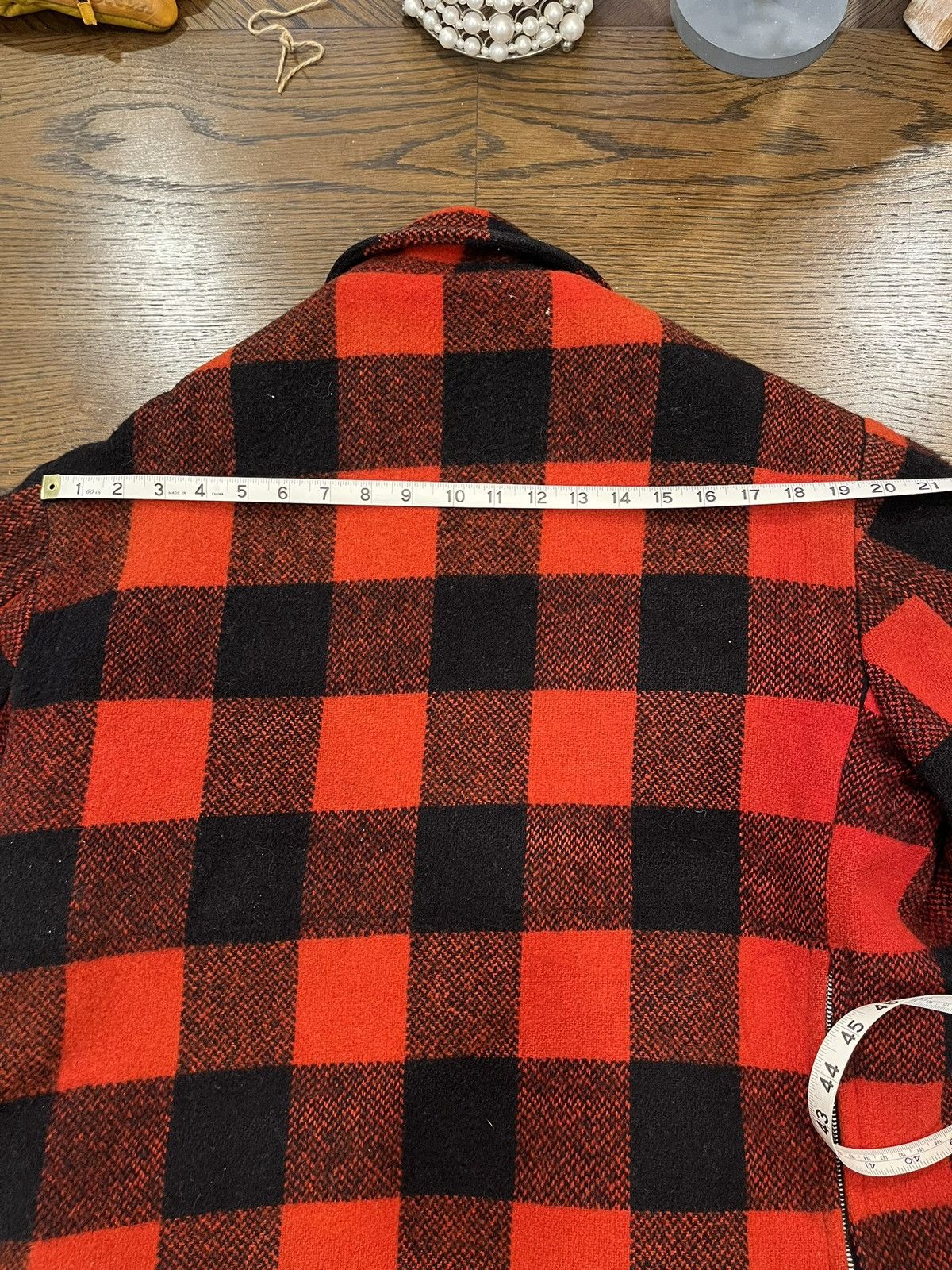 Other 50s/60s Vintage Lined Wool Buffalo Check Workwear Jacket 46 Size US M / EU 48-50 / 2 - 12 Thumbnail