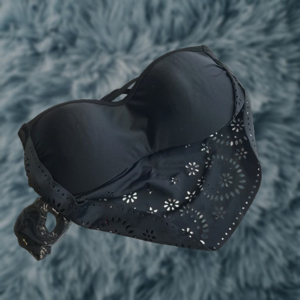Vintage Xhilaration Bralette Womens XS Black Lace NWT Racerback Bralet Strap Breathable Underwear One Size Bra Shirt Size ONE SIZE - 1 Thumbnail