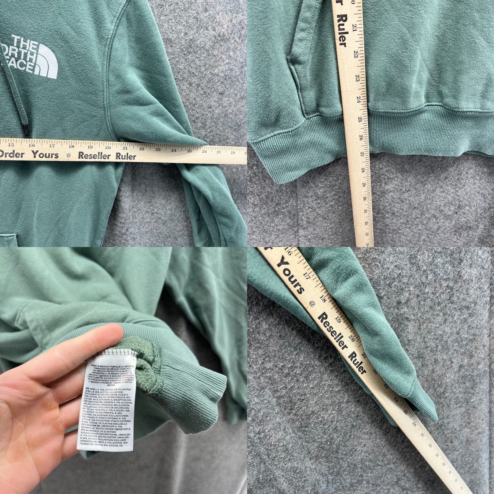 The North Face VINTAGE The North Face Sweater Men Small Teal Blue Hoodie Pullover Throwback Jacket Size US S / EU 44-46 / 1 - 8 Thumbnail