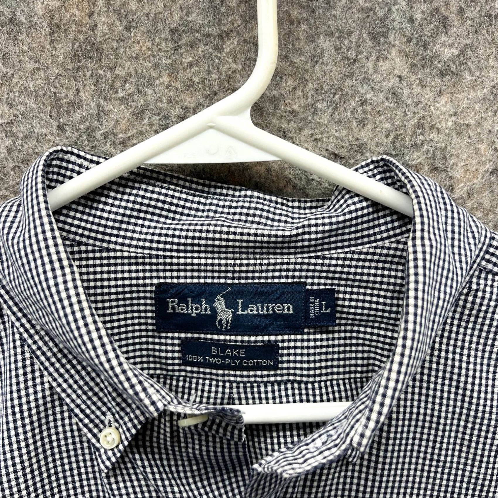 Polo Ralph Lauren Polo Ralph Lauren Shirt Men Large Adult Blue Casual Button Down Blake Windowpane Size US L / EU 52-54 / 3 - 7 Thumbnail