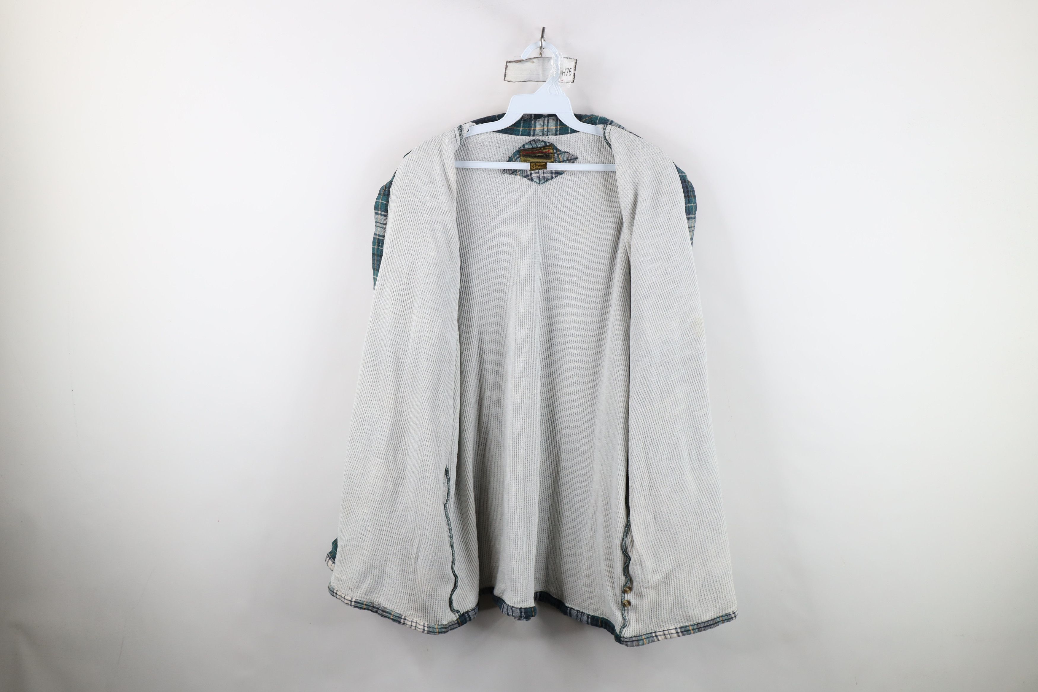 Vintage Vintage 90s Streetwear Lined Flannel Button Shirt Jacket Jac Size US L / EU 52-54 / 3 - 9 Thumbnail