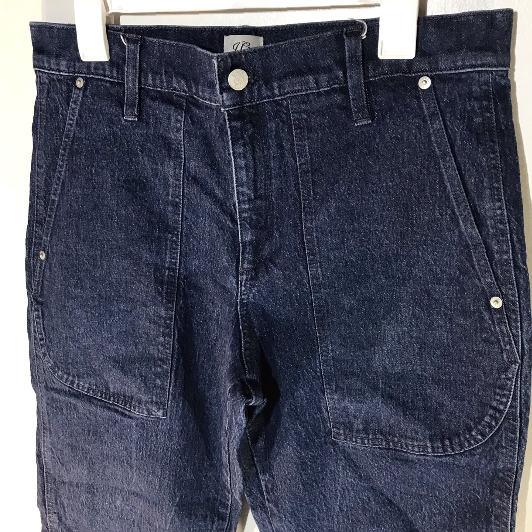 J.Crew VINTAGE J.CREW Carpenter Jeans Womens Size 30 Blue Denim Cropped Stretch Pockets 90s Size 30" / US 8 / IT 44 - 2 Thumbnail