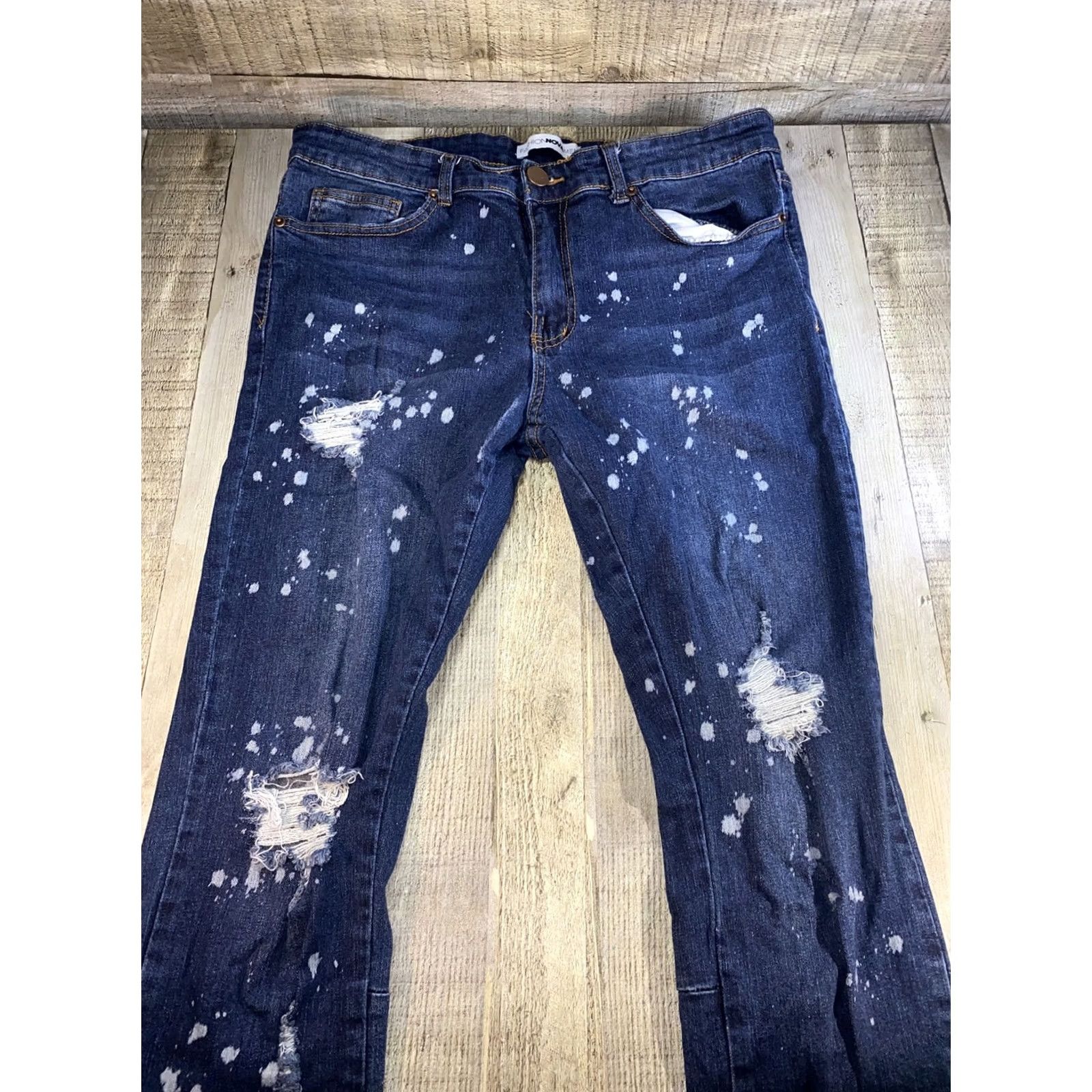 Fashion Nova Fashion Nova Jeans Men Skinny Regular 34 Inseam 32 Black Size 34 32 Distressed Ripped Modern Size US 34 / EU 50 - 2 Thumbnail