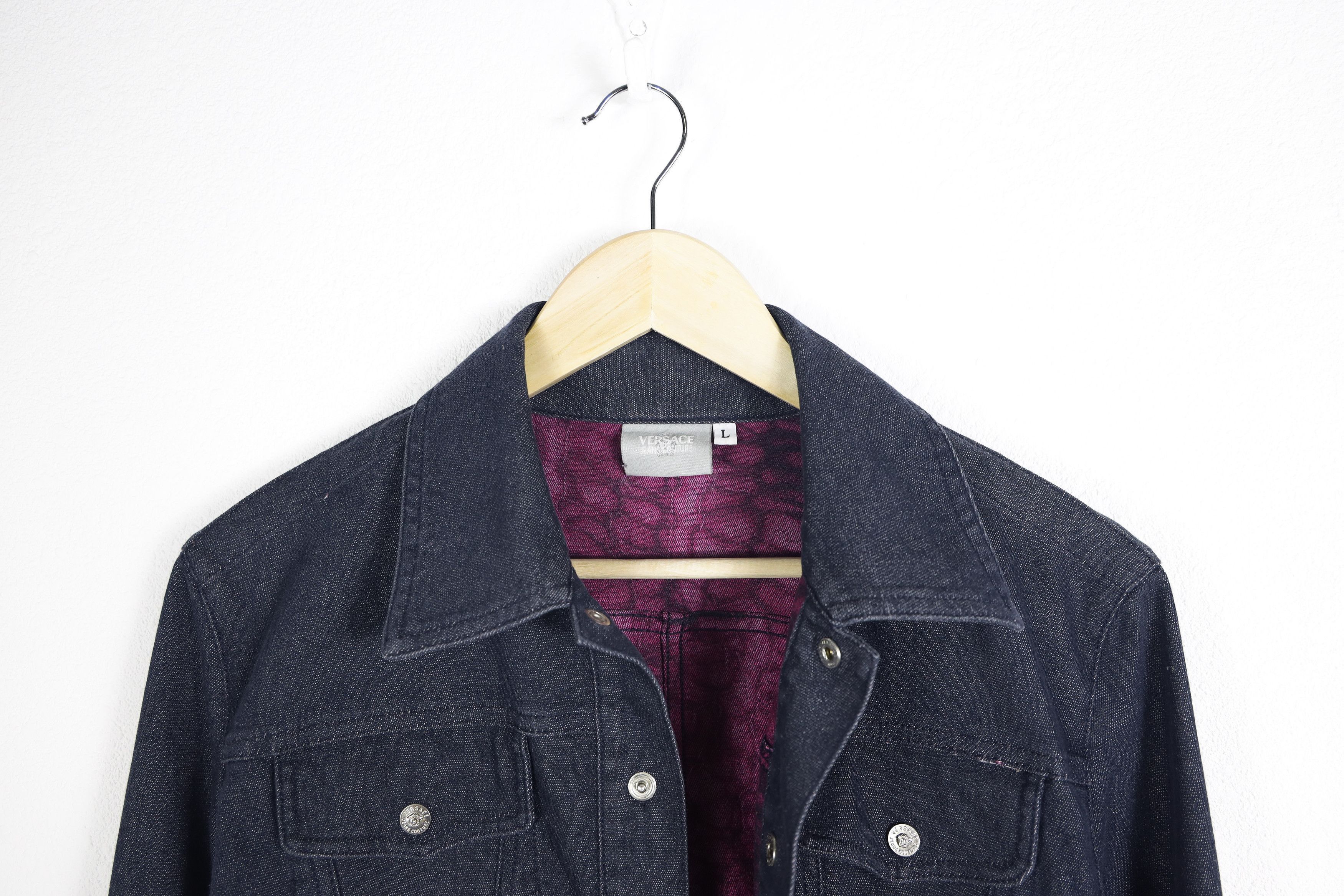Versace Jeans Couture Vintage Wmns Versace Jeans Couture Medusa Denim Jacket Size S / US 4 / IT 40 - 6 Thumbnail