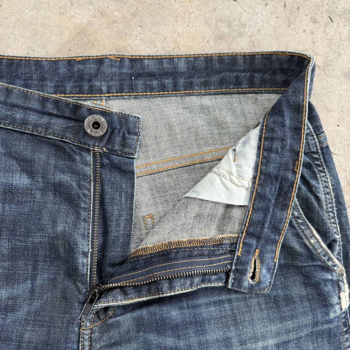 55DSL W33x27 Vintage 55DSL Flare Faded Denim Jean Pants Size US 33 - 7 Thumbnail