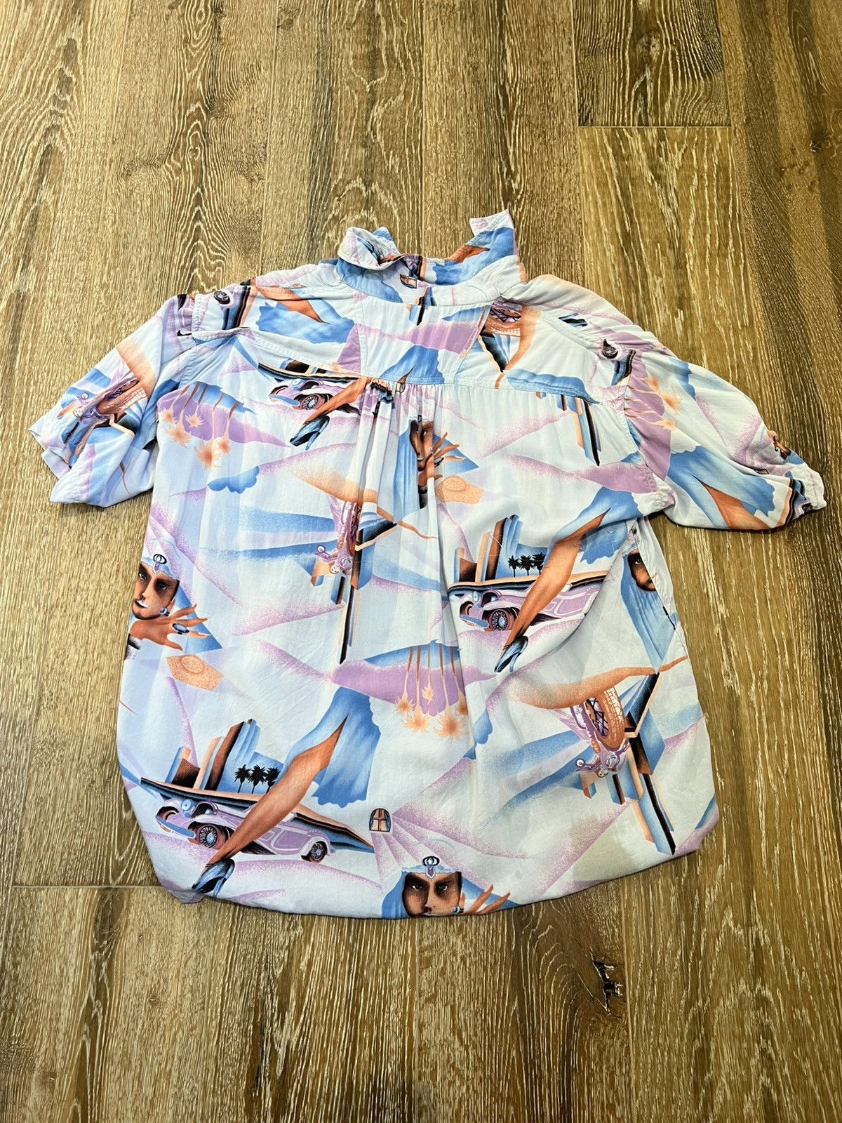 Vintage Vintage Suntana car pattern Shirt Size US L / EU 52-54 / 3 - 2 Thumbnail