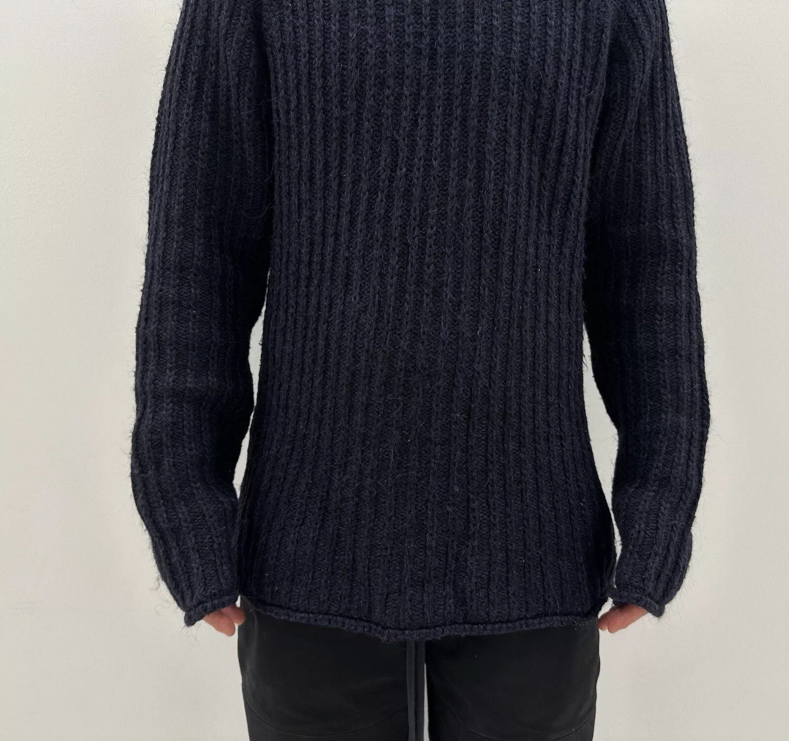 Nudie Jeans Sweater Knit Wool Blend Pullower Mens Unisex