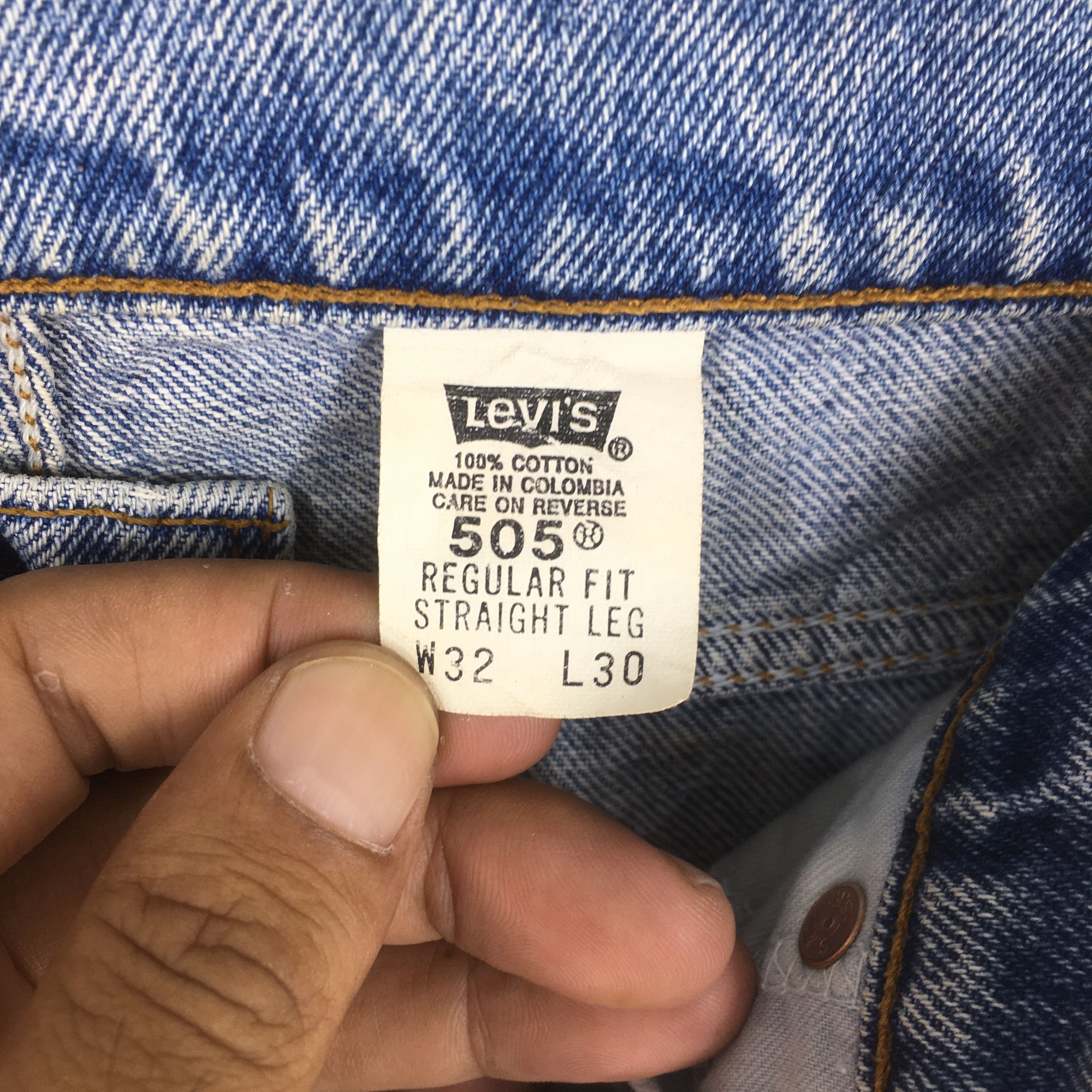 Levi's Size 30x29 Vintage Levi's 505 Stonewashed Blue Jeans Size US 30 / EU 46 - 13 Thumbnail