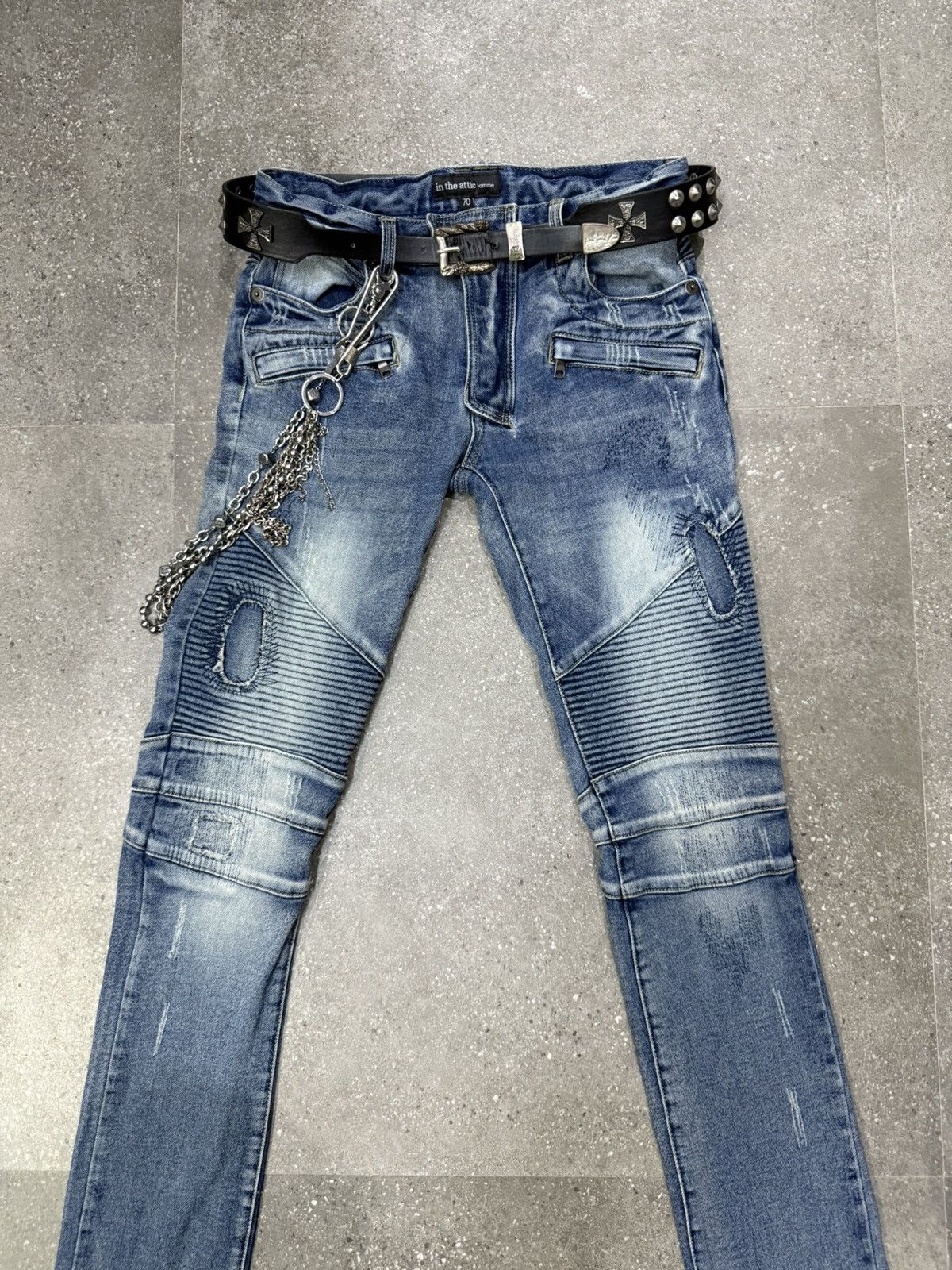 In The Attic In the attic homme denim biker pants Size US 30 / EU 46 - 5 Thumbnail