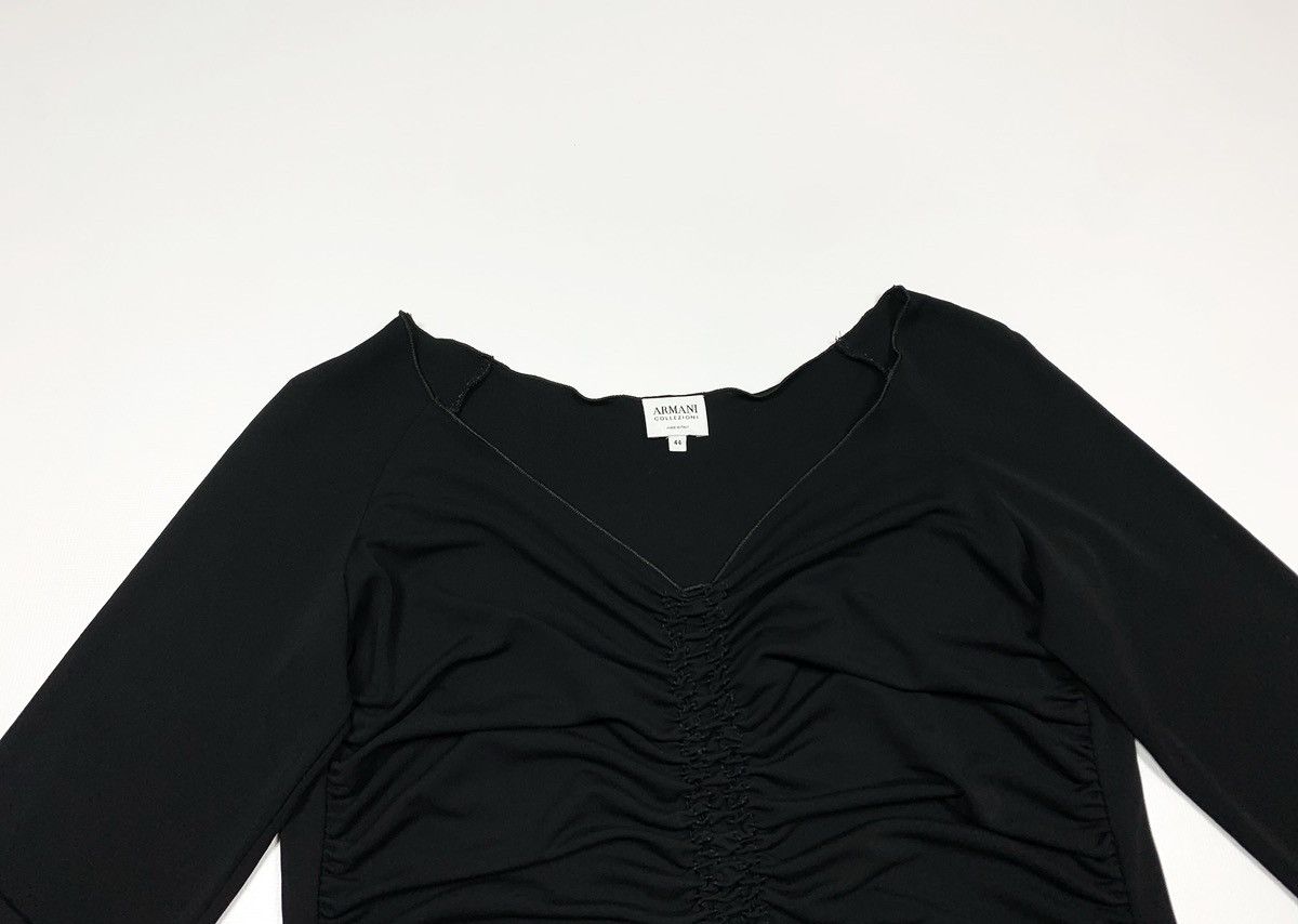Armani Collezioni × Designer Armani Collezioni Tops Long Sleeve Black Size 44 Size S / US 4 / IT 40 - 4 Thumbnail