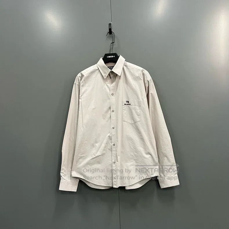 Balenciaga Balenciaga Double-hook embroidered logo shirt Size XS / US 0-2 / IT 36-38 - 1 Thumbnail