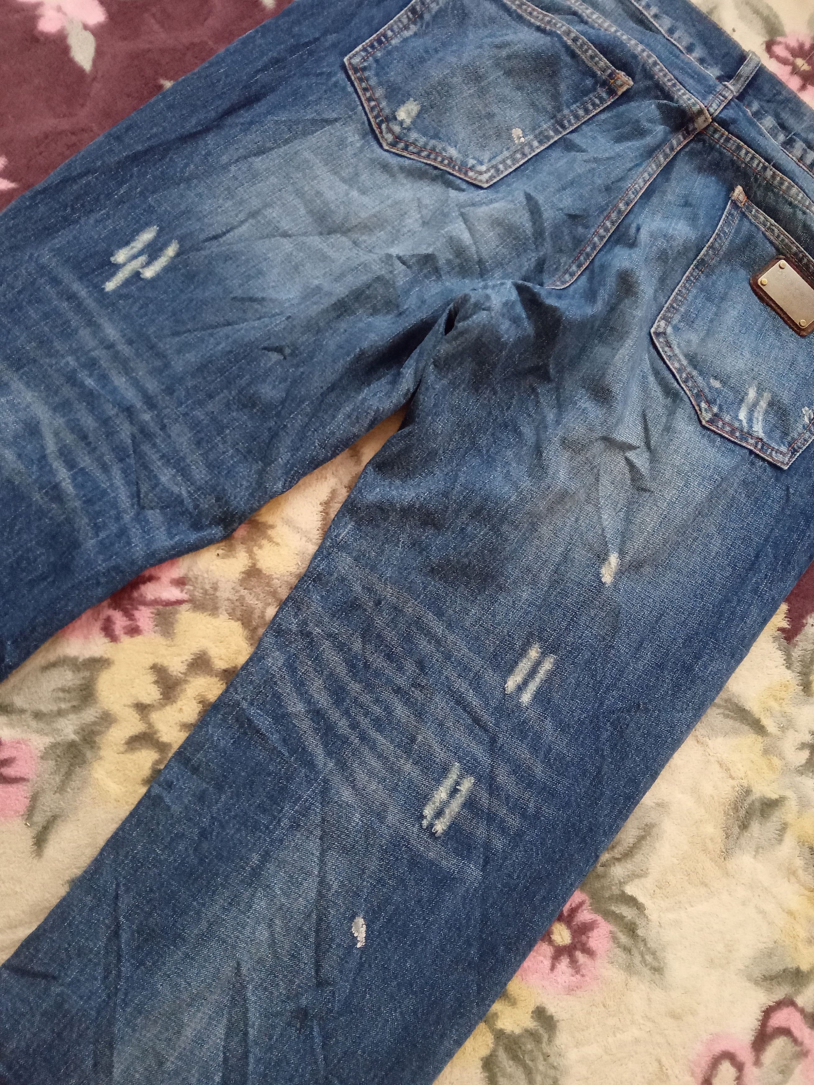 Dolce & Gabbana Dolce & Gabbana Distressed Design Jeans Size US 41 - 9 Thumbnail