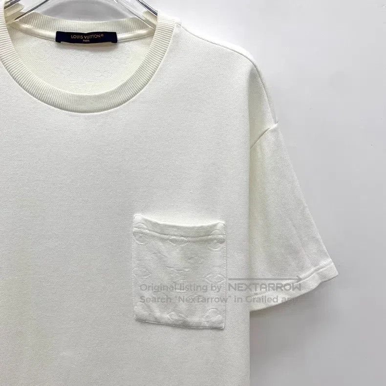 Louis Vuitton Louis Vuitton 24 white pocket logo dark cotton crew neck s Size US M / EU 48-50 / 2 - 3 Thumbnail