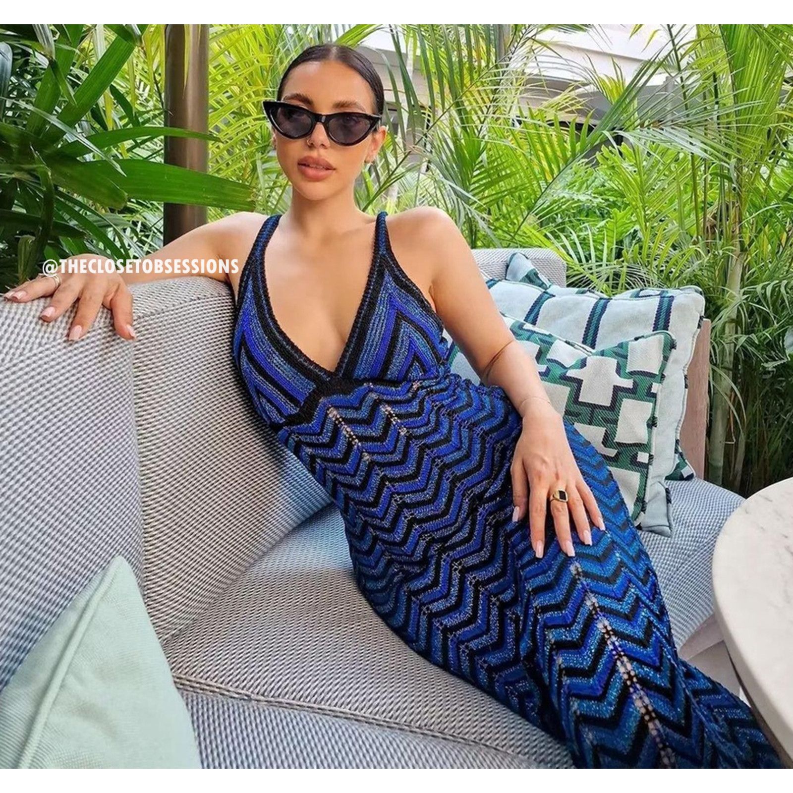 Mango RARE! MANGO BLOGGER FAVE! Fitted Metallic Maxi Dress NWT Size XL / US 12-14 / IT 48-50 - 2 Thumbnail