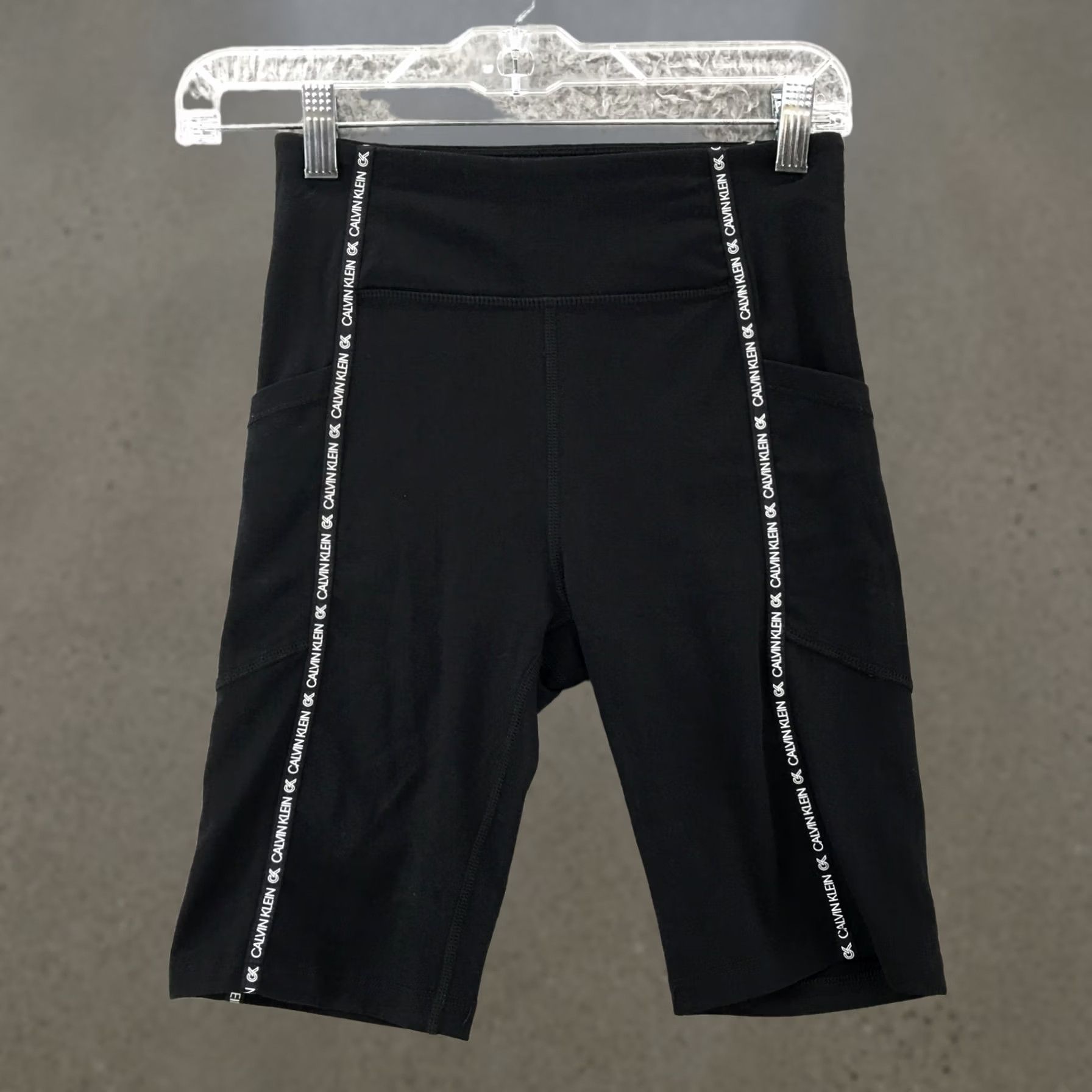 Calvin Klein Calvin Klein Stretch Athletic Cycling Biker Shorts Womens XS Black Size 26" / US 2 / IT 38 - 1 Thumbnail