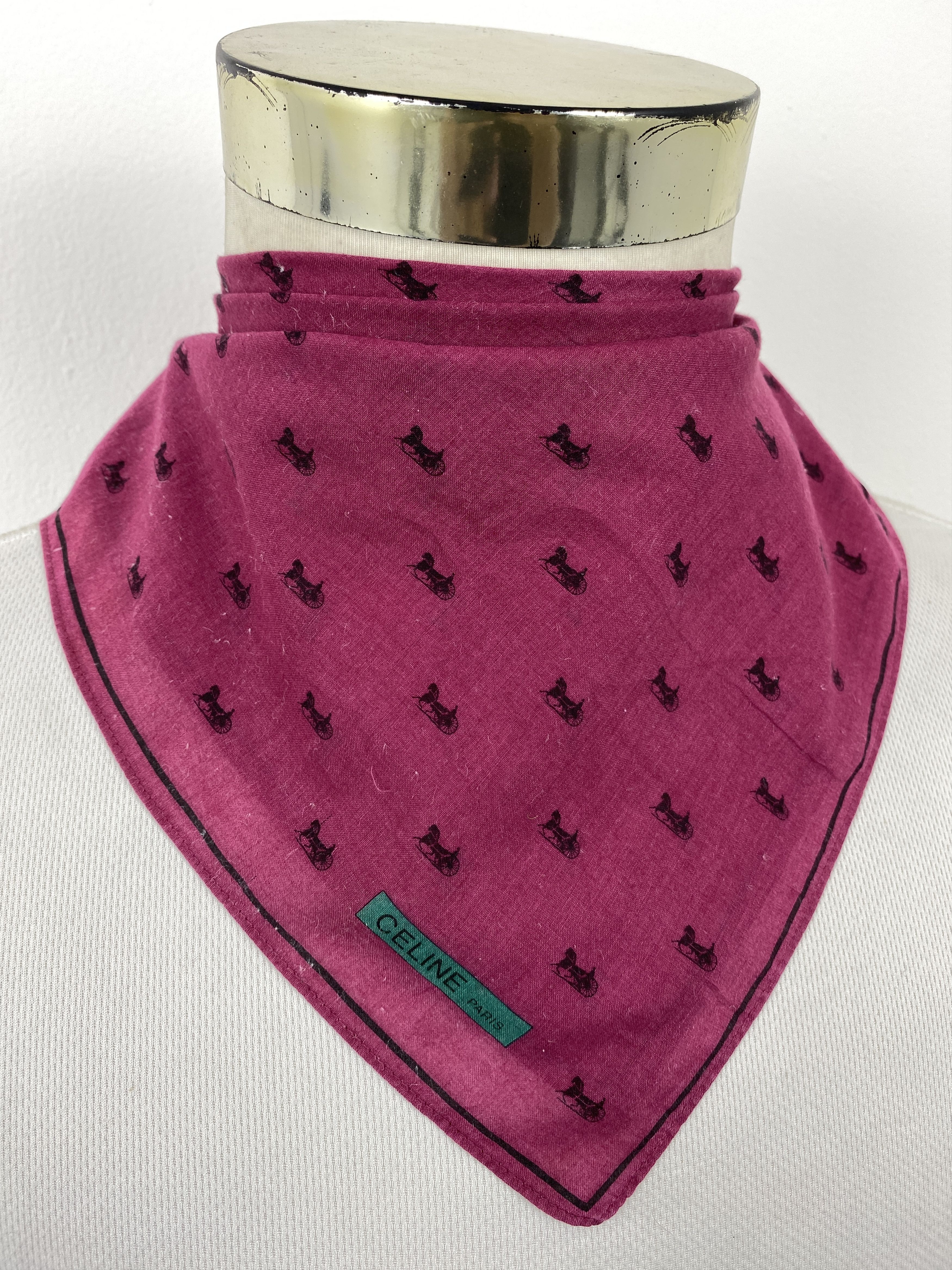 Celine Vintage Celine Handkerchief / Neckerchief KT0359 Size ONE SIZE - 2 Thumbnail