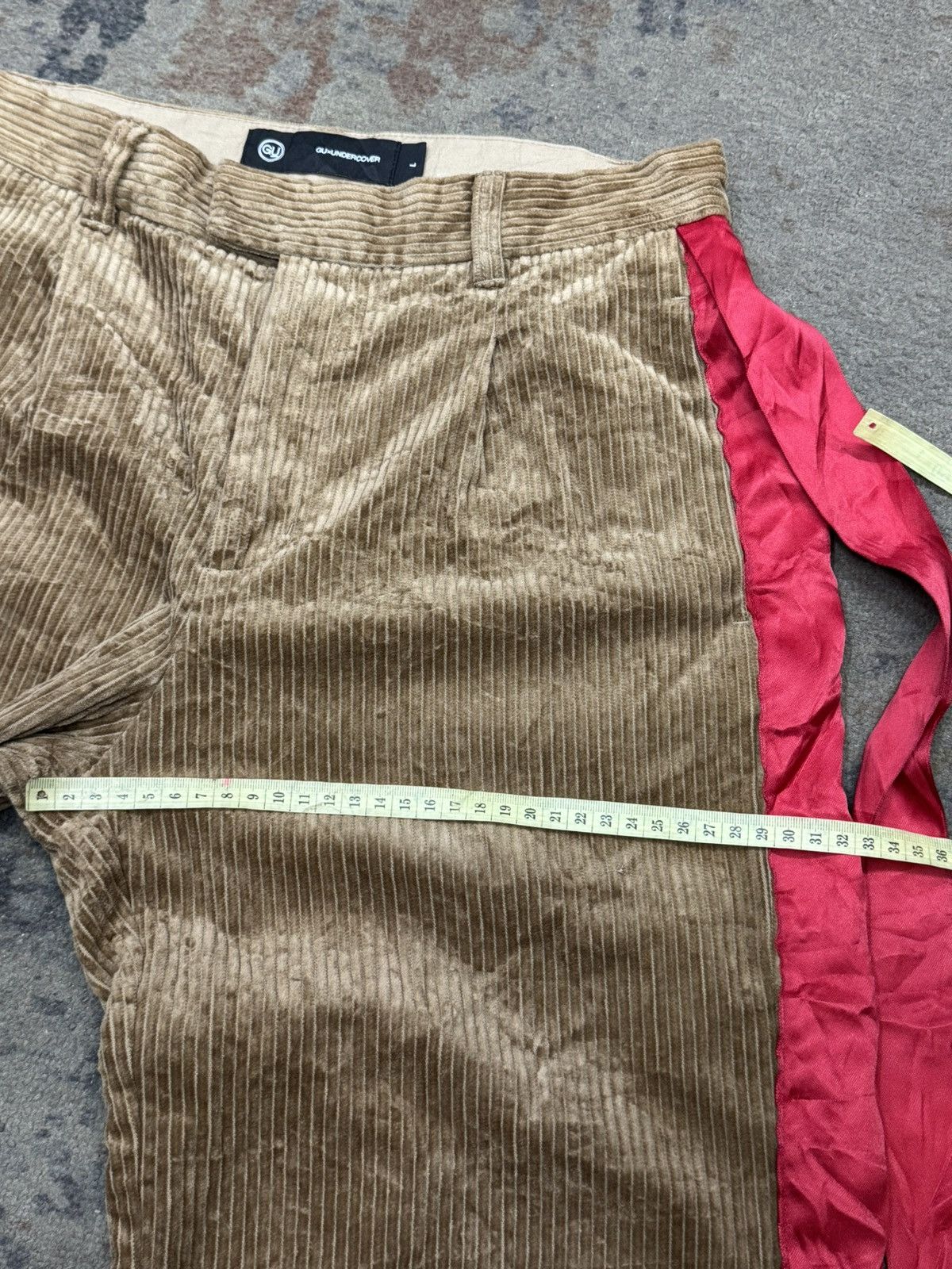 Jun Takahashi × Undercover GU UNDERCOVER CORDUROY PANTS FLARE Size US 30 / EU 46 - 9 Thumbnail