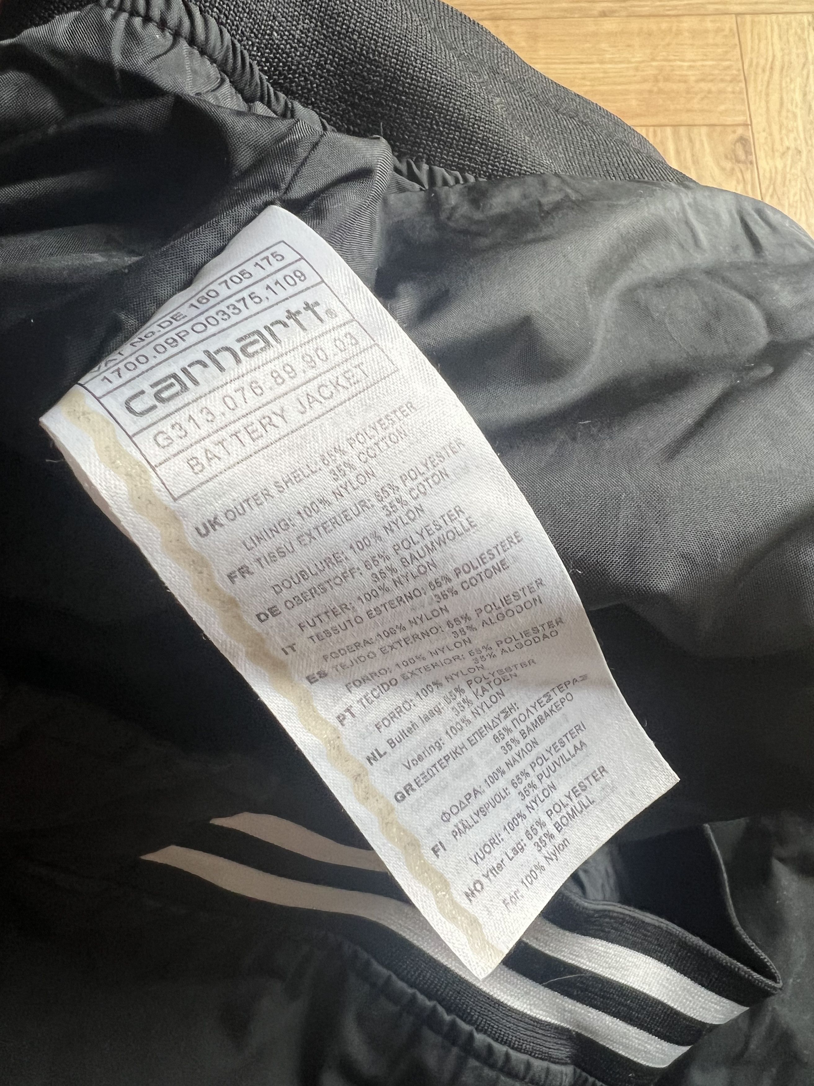 Carhartt × Carhartt Wip × Vintage CARHARTT VINTAGE BOMBER BATTERY BLACK JACKET 90s L Size US L / EU 52-54 / 3 - 5 Thumbnail