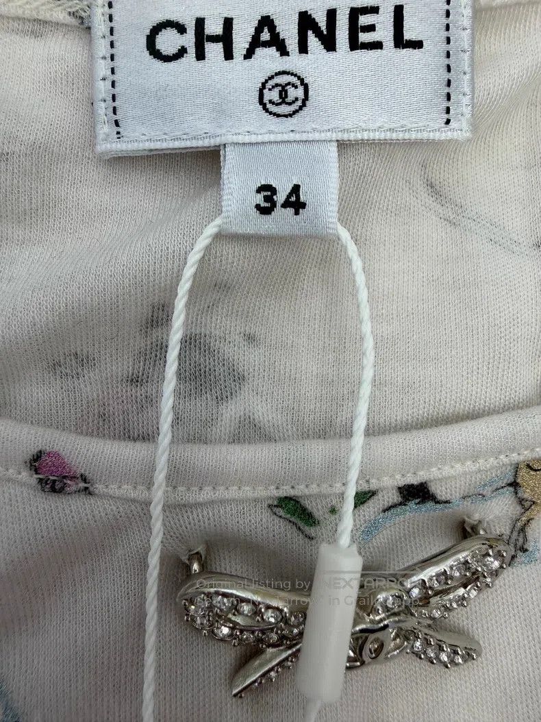 Chanel Chanel Ski white round-necked long sleeves Size XXS / US 00 / IT 34 - 4 Thumbnail