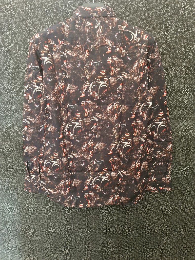 Givenchy Givenchy Autumn Pattern Printed Long Sleeve Shirt Size US M / EU 48-50 / 2 - 2 Thumbnail