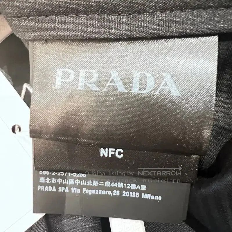 Prada Prada Black Striped Wool Casual Trousers for Men. Size US 44 / EU 60 - 6 Thumbnail