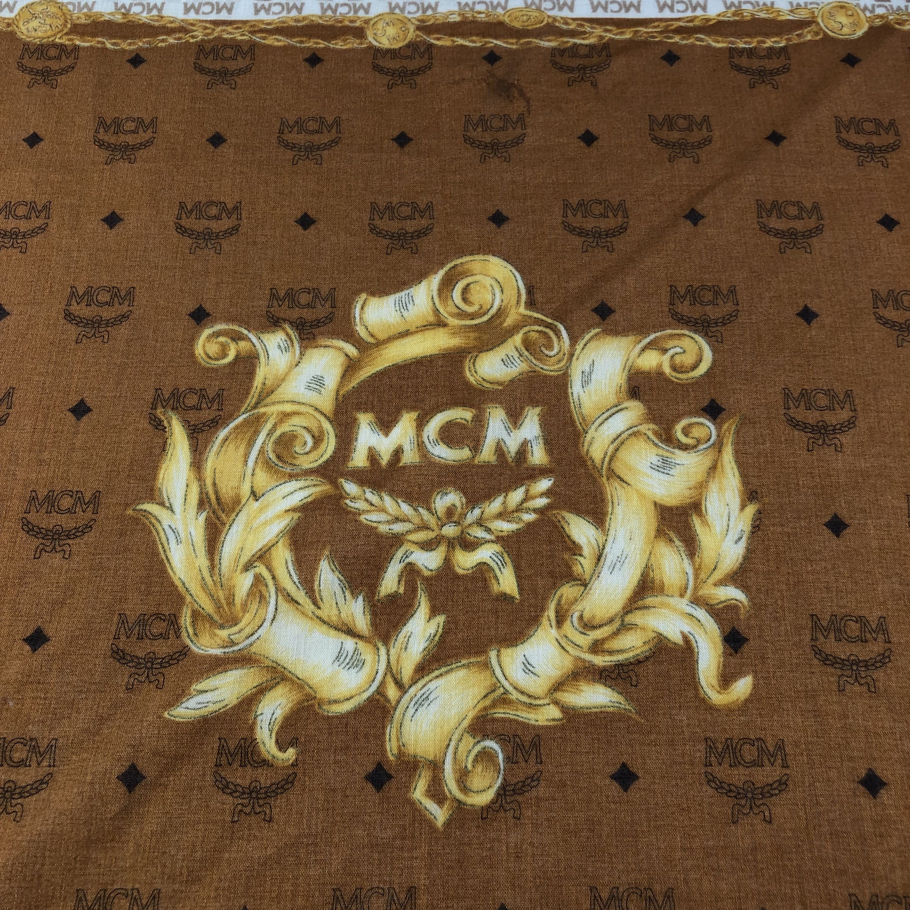 MCM MCM Big Logo Handkerchief Neckerchief Bandana H1886 Size ONE SIZE - 5 Thumbnail