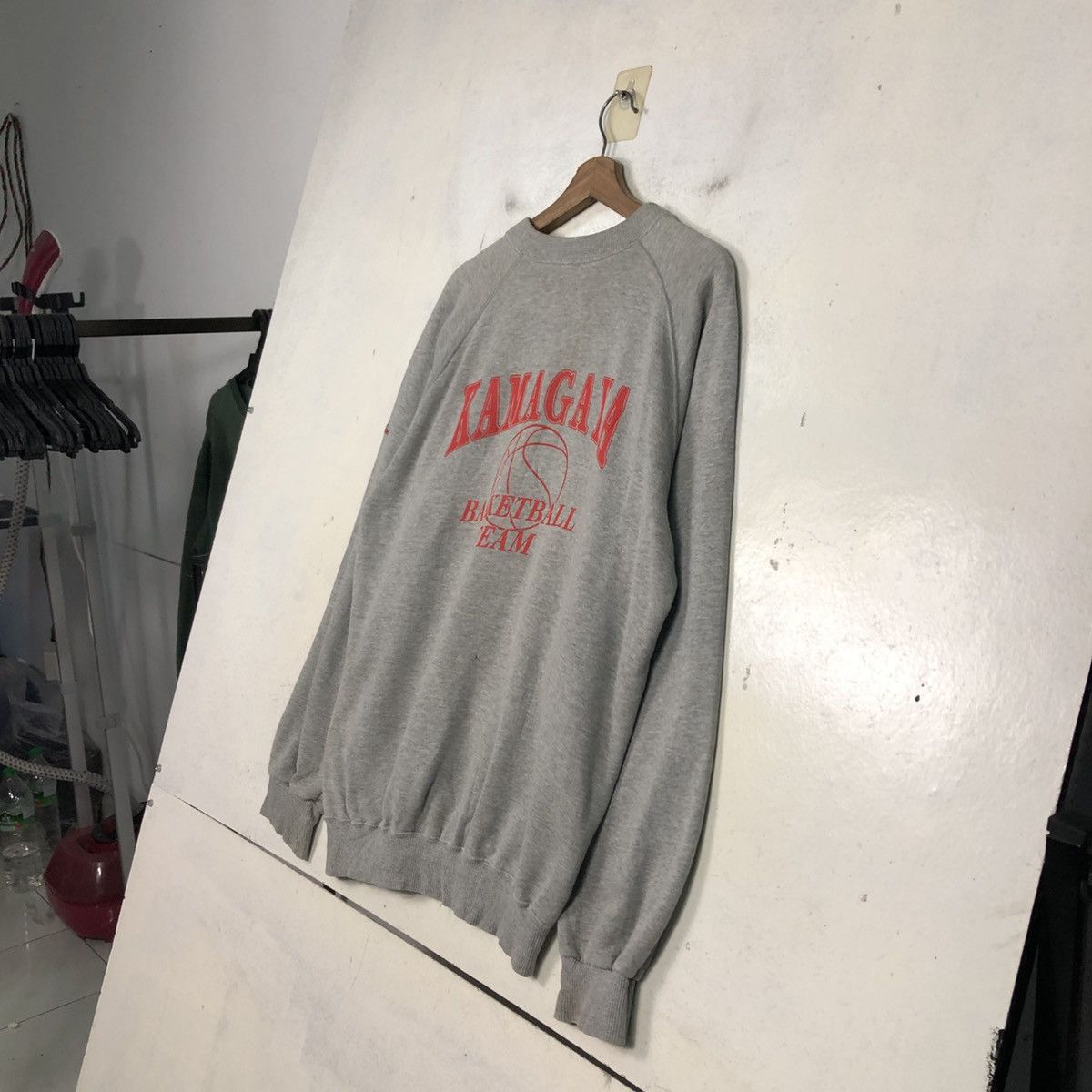 Japanese Brand 📌Vintage Sweatshirt Kamagaya Basketball Team Big Logo Size US M / EU 48-50 / 2 - 12 Thumbnail