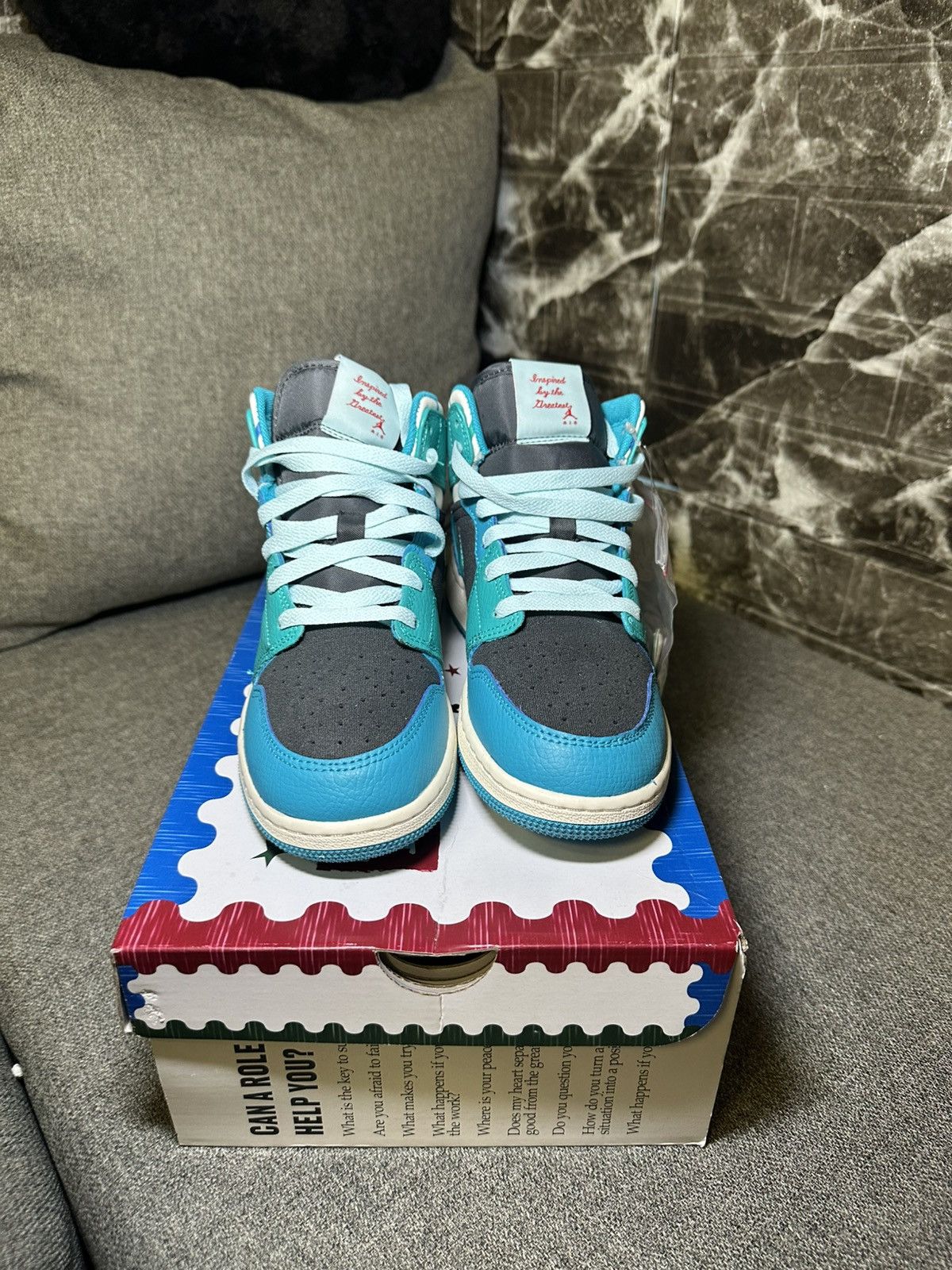 Jordan Brand × Nike Air Jordan 1 Mid SS (GS) Size US 7.5 / IT 37.5 - 8 Thumbnail
