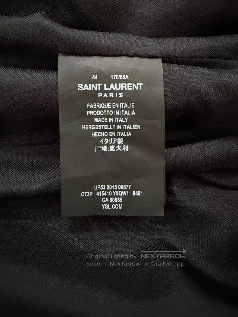 Saint Laurent Paris Saint Laurent Paris Crystal Leopard Print Jacket i Size US S / EU 44-46 / 1 - 5 Thumbnail