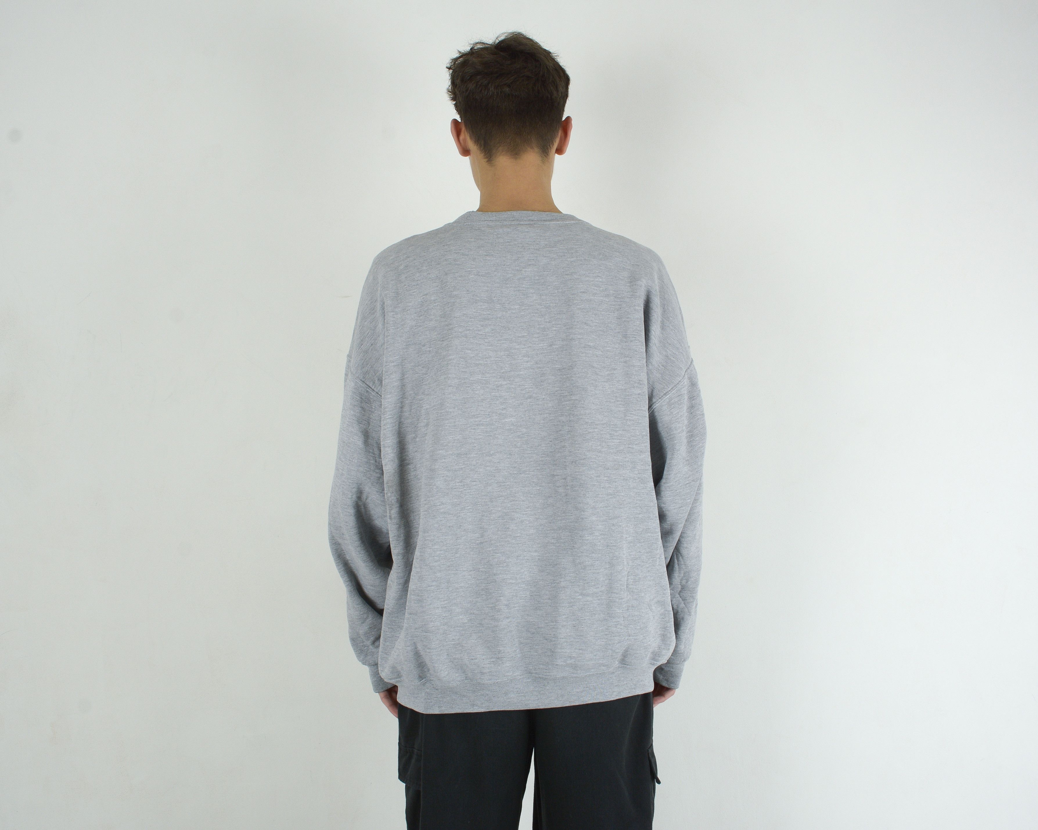 Russell Athletic × Vintage Mens 2XL Jumper Sweatshirt Pullover Sweater Grey Logo Top Size US XXL / EU 58 / 5 - 4 Thumbnail