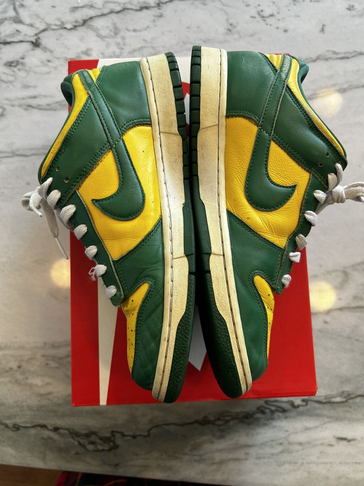 Nike Dunk Low SP Varsity Maize/Pine Green “Brazil” Size US 9.5 / EU 42-43 - 2 Thumbnail