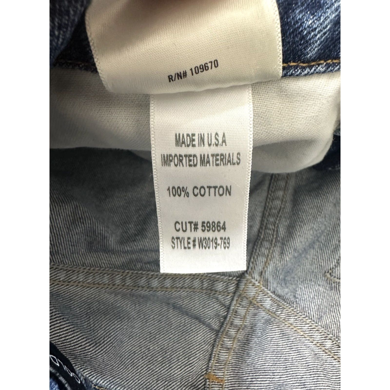 GOLDSIGN GOLDSIGN Women Blue Lawler Farrel Straight Jeans Pants 28 M6W Adult Womens Straight 32in Cotton Blend Blue 90s Style? Size 28" / US 6 / IT 42 - 7 Thumbnail