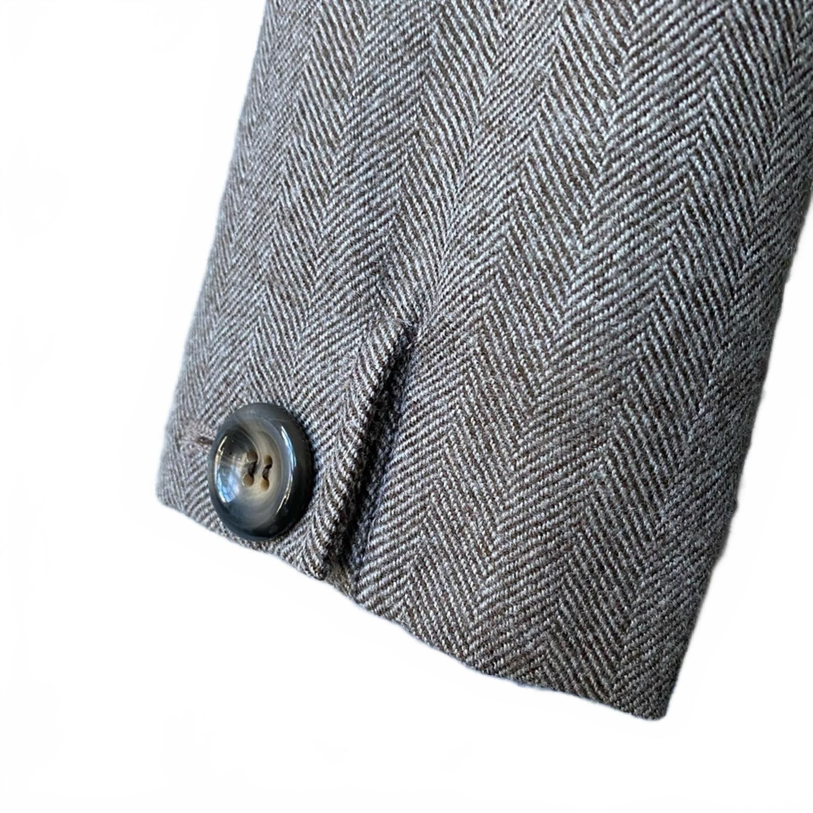 Valentino Valentino Boutique Herringbone Wool Dress Italy VTG Size S / US 4 / IT 40 - 4 Thumbnail