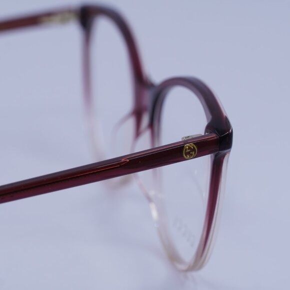 Gucci Gucci GG0550O 007 Eyeglasses Burgundy Gradient 53mm Frame Size ONE SIZE - 10 Thumbnail