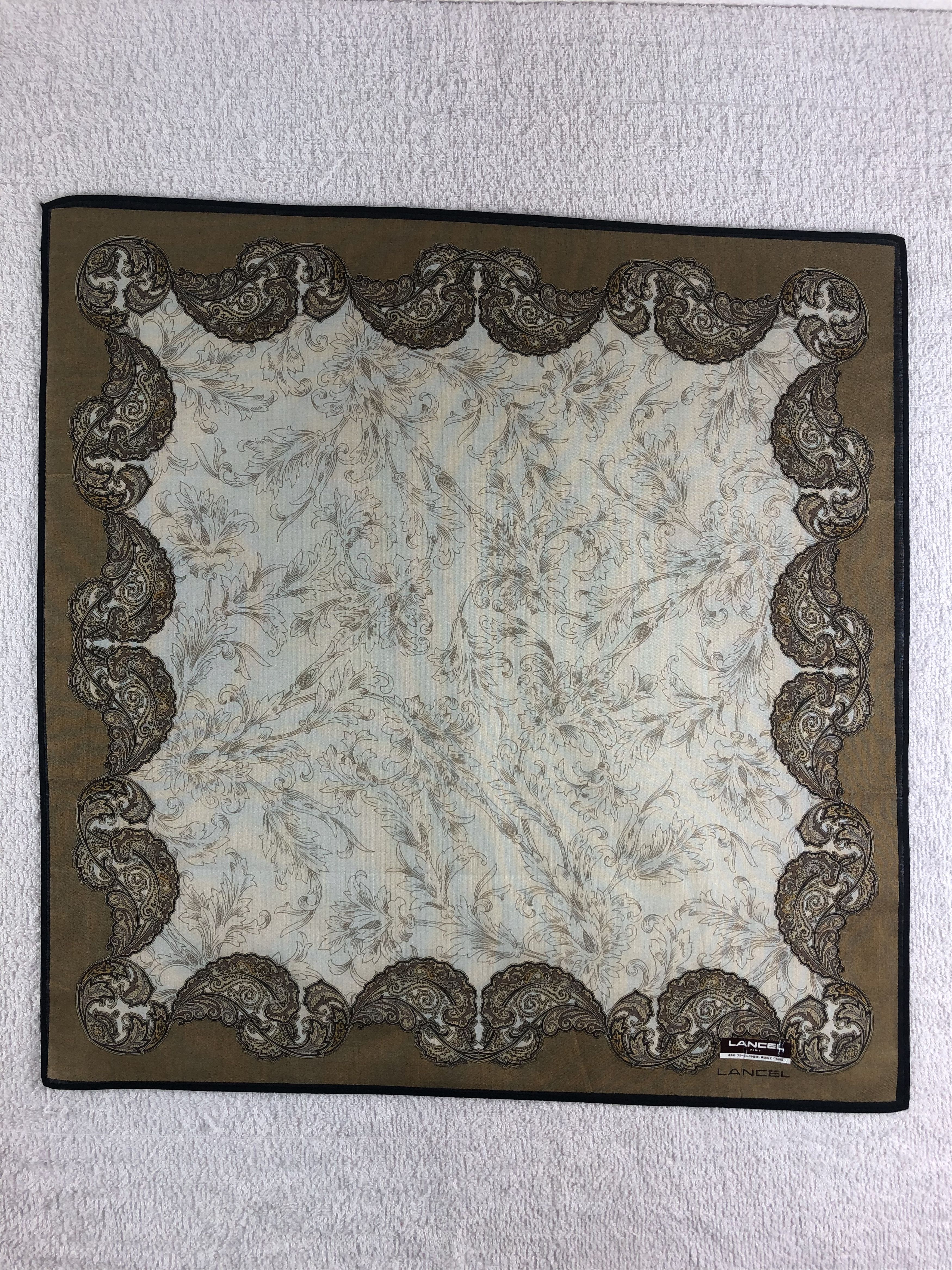Lancel Lancel Paislee Handkerchief / Bandana / Neckerchief C287 Size ONE SIZE - 3 Thumbnail