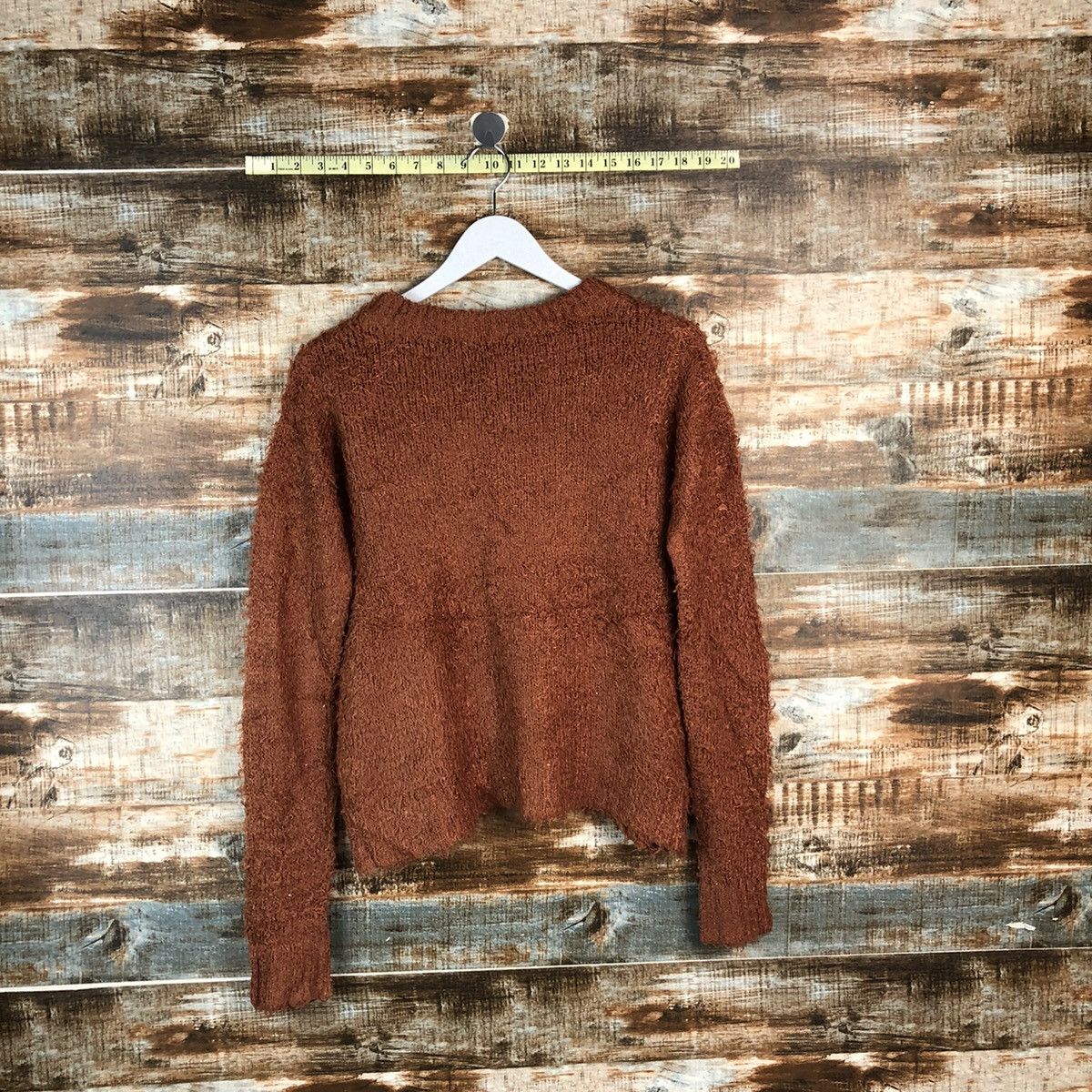 Japanese Brand DLL Creer Brown shaggy fur vintage Knitwear #C056 Size M / US 6-8 / IT 42-44 - 12 Thumbnail