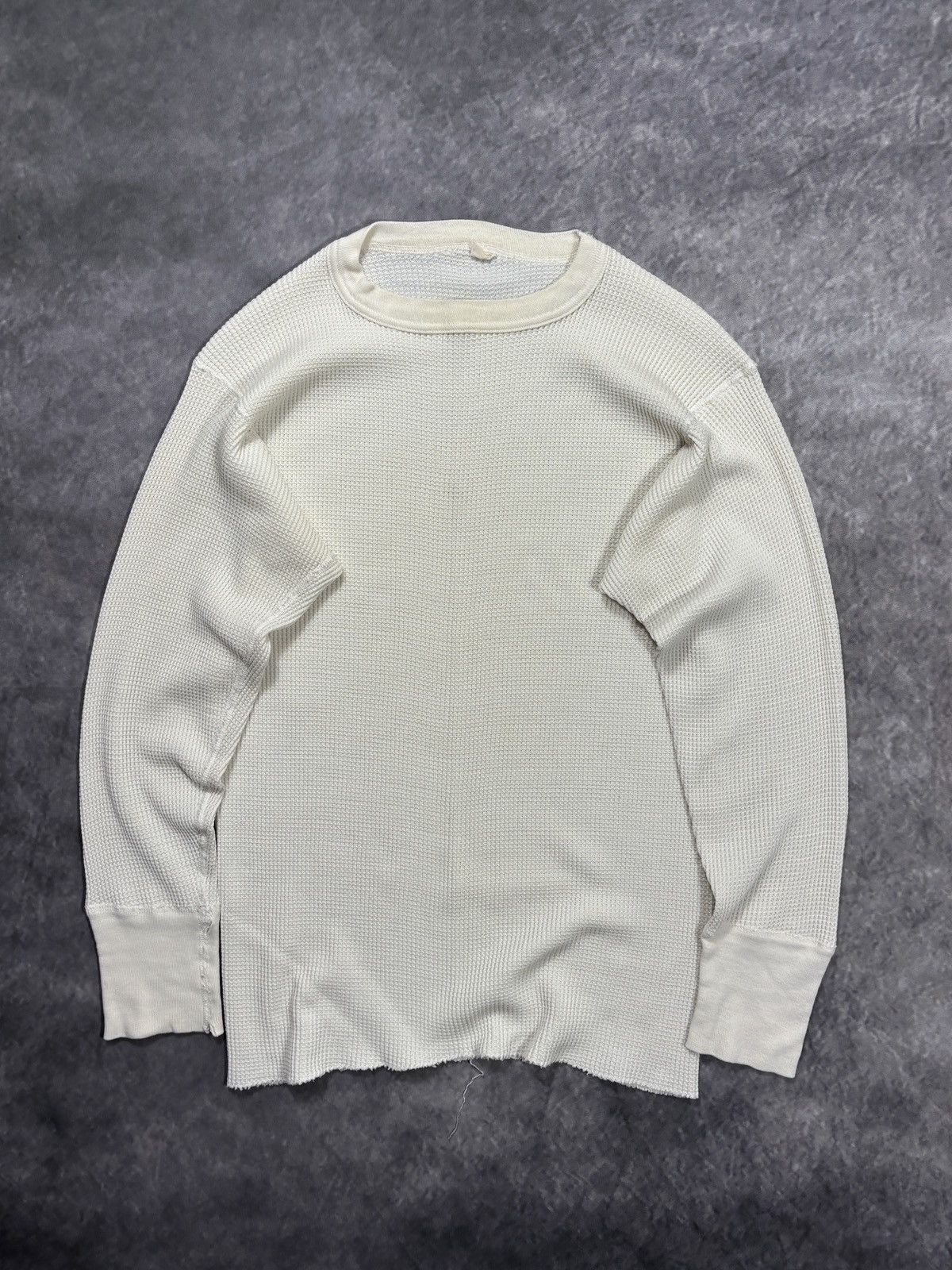 Vintage 1970s Thermal True Vintage Fruit of the Loom Blank Waffle Size US S / EU 44-46 / 1 - 2 Thumbnail